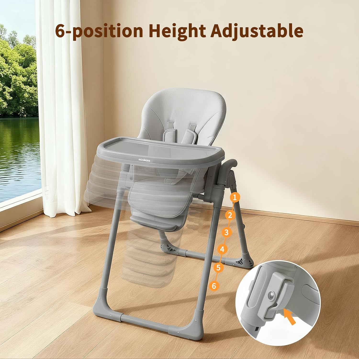 Detalle 2 de Minikins High Chair, Gray