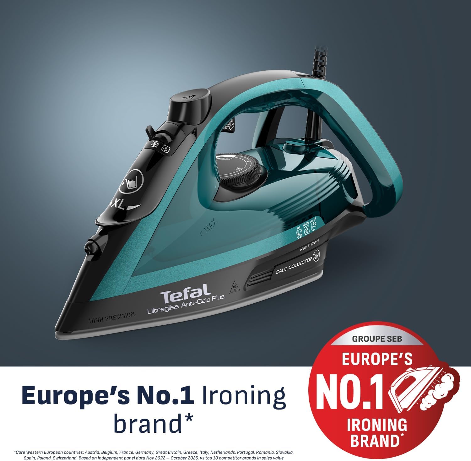 Thumbnail 1 de Tefal Ultraglide Steam Iron 2800W