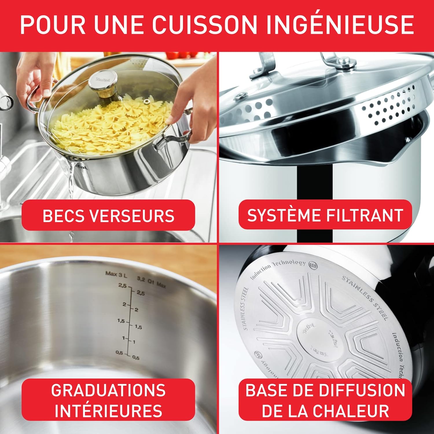 Detalle de Tefal Duetto On A705S636 Batterie 6 pcs