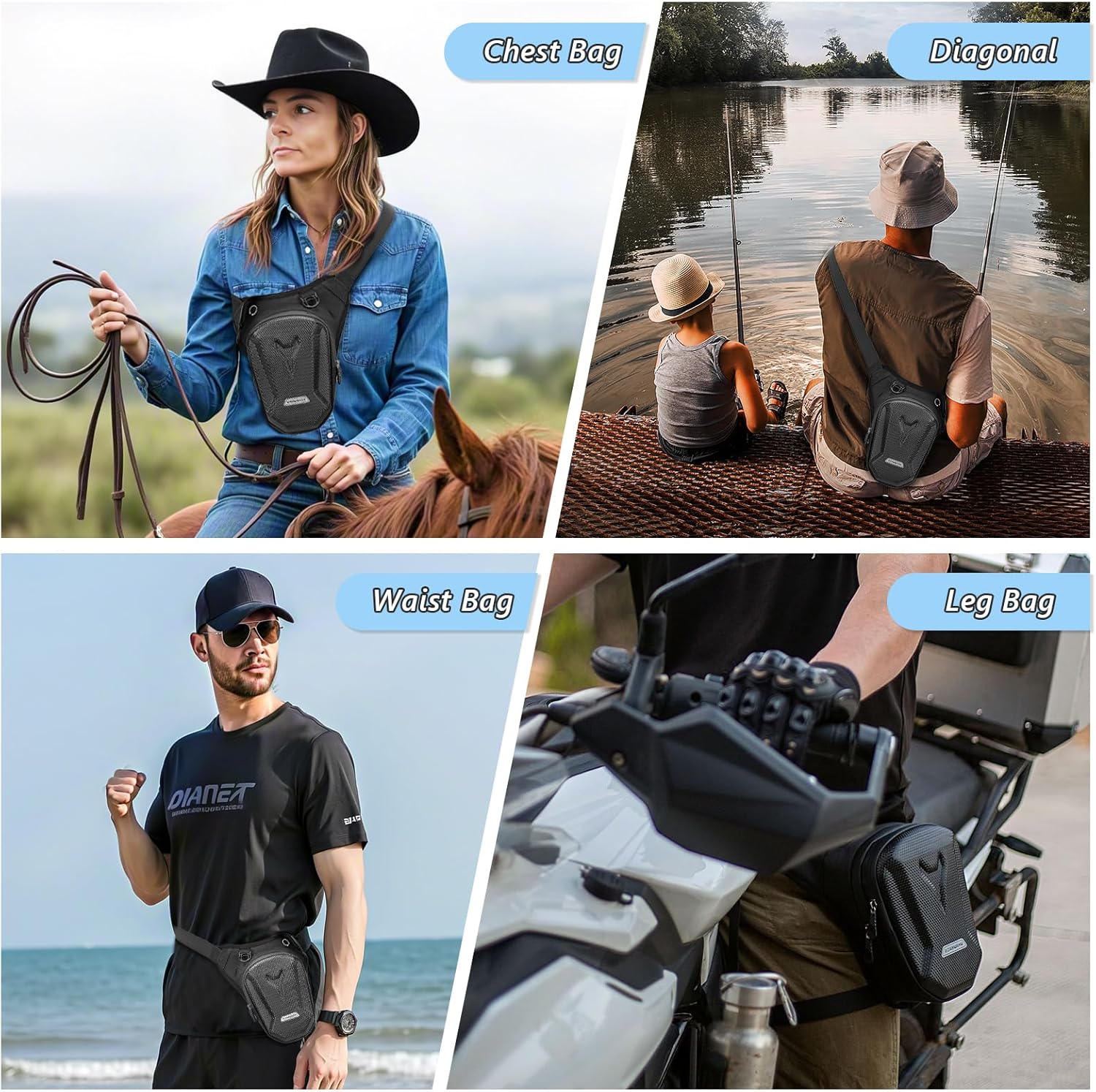Thumbnail 6 de EVA leg bag with 65-135 cm strap