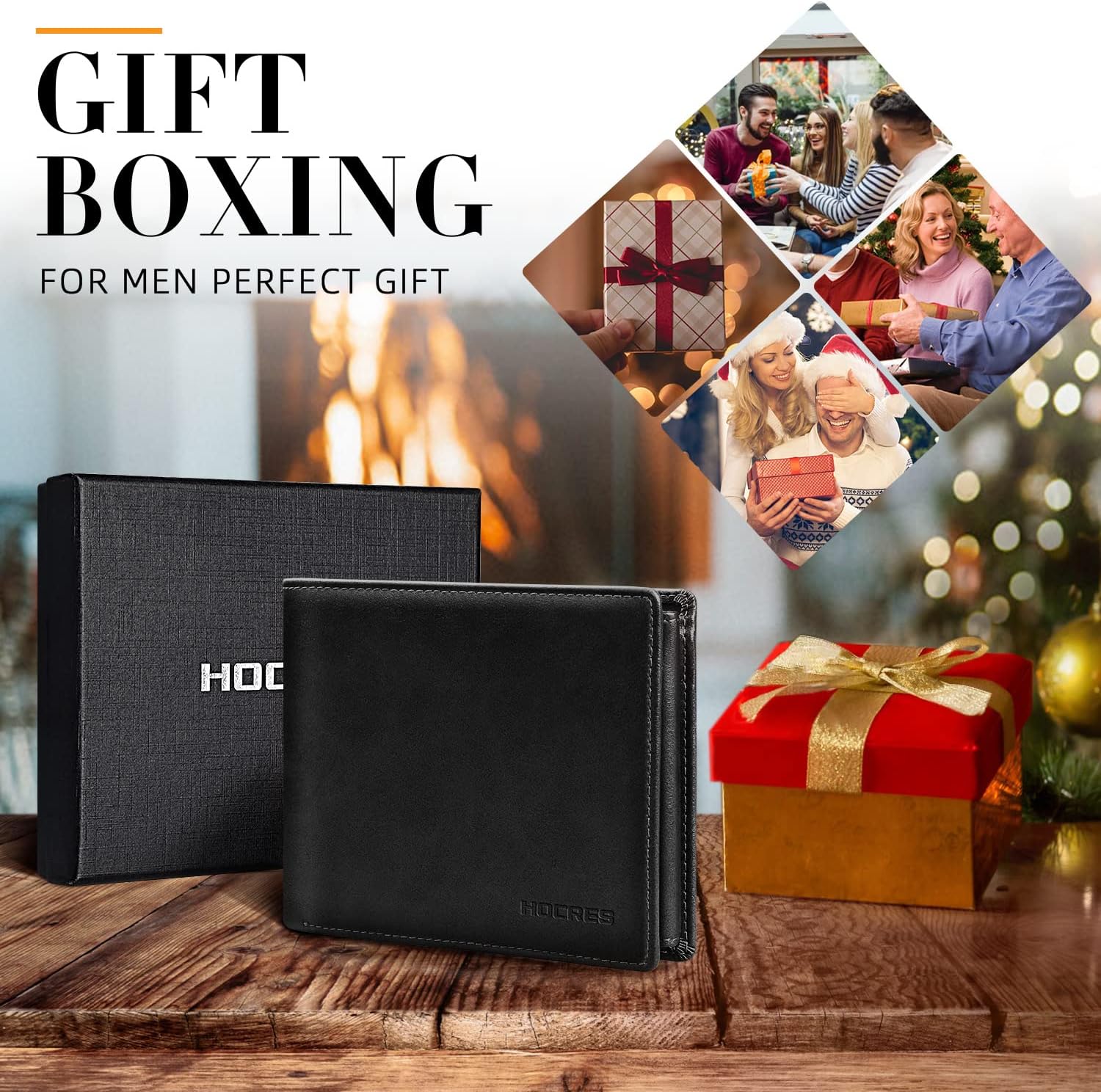 Thumbnail 5 de HOCRES Wallets RFID blocking slim wallet 15-card