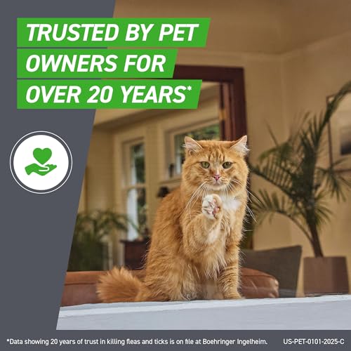 Detalle de Frontline Plus Flea & Tick Spot Treatment for Cat & Kitten (Green) - 3 Count