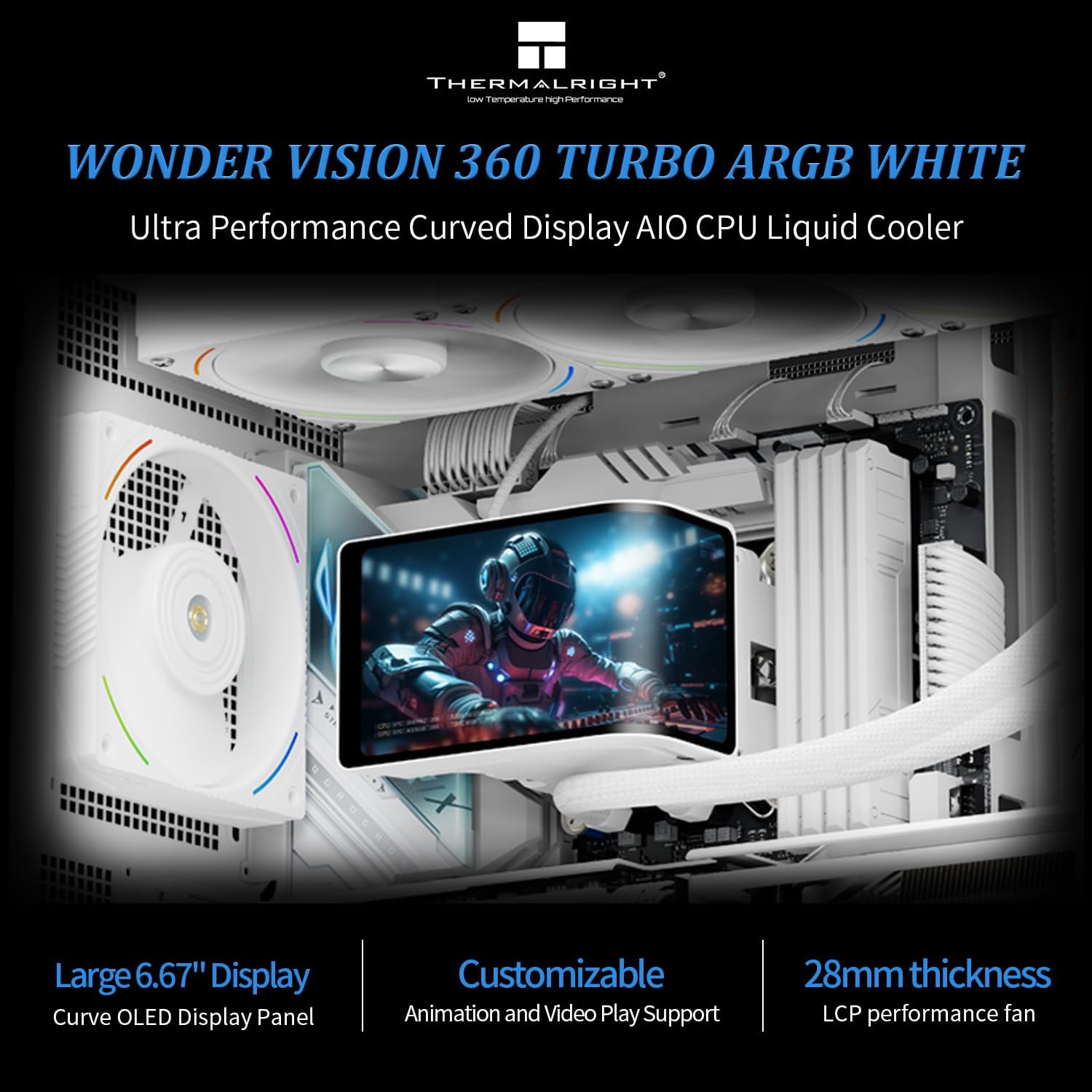 Thumbnail 1 de Thermalright Wonder Vision 360 Turbo 2400×1080 CPU cooler