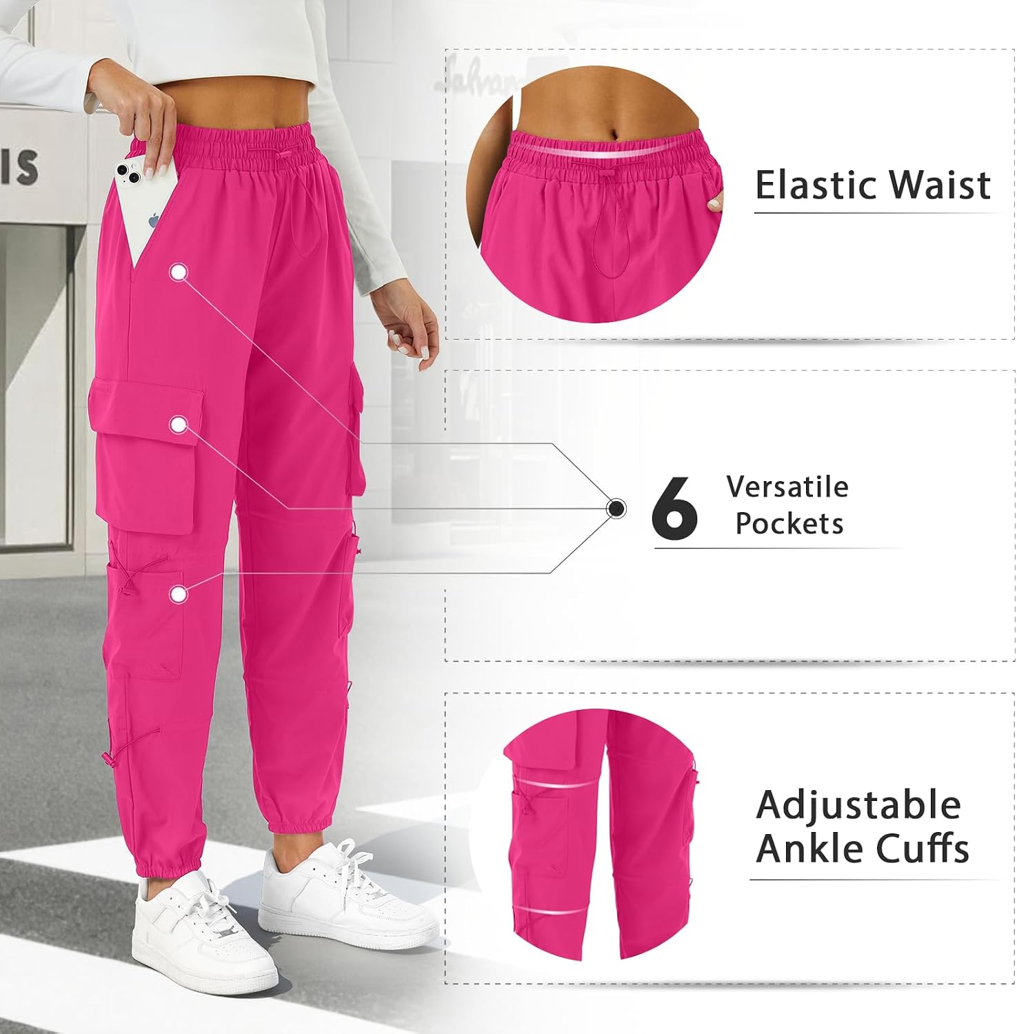 Detalle 2 de COPYLEAF Women's Cargo Pants