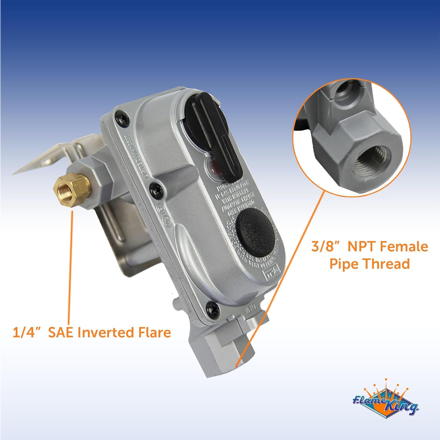 Thumbnail 1 de Flame King KT12ACR-2a Propane Regulator