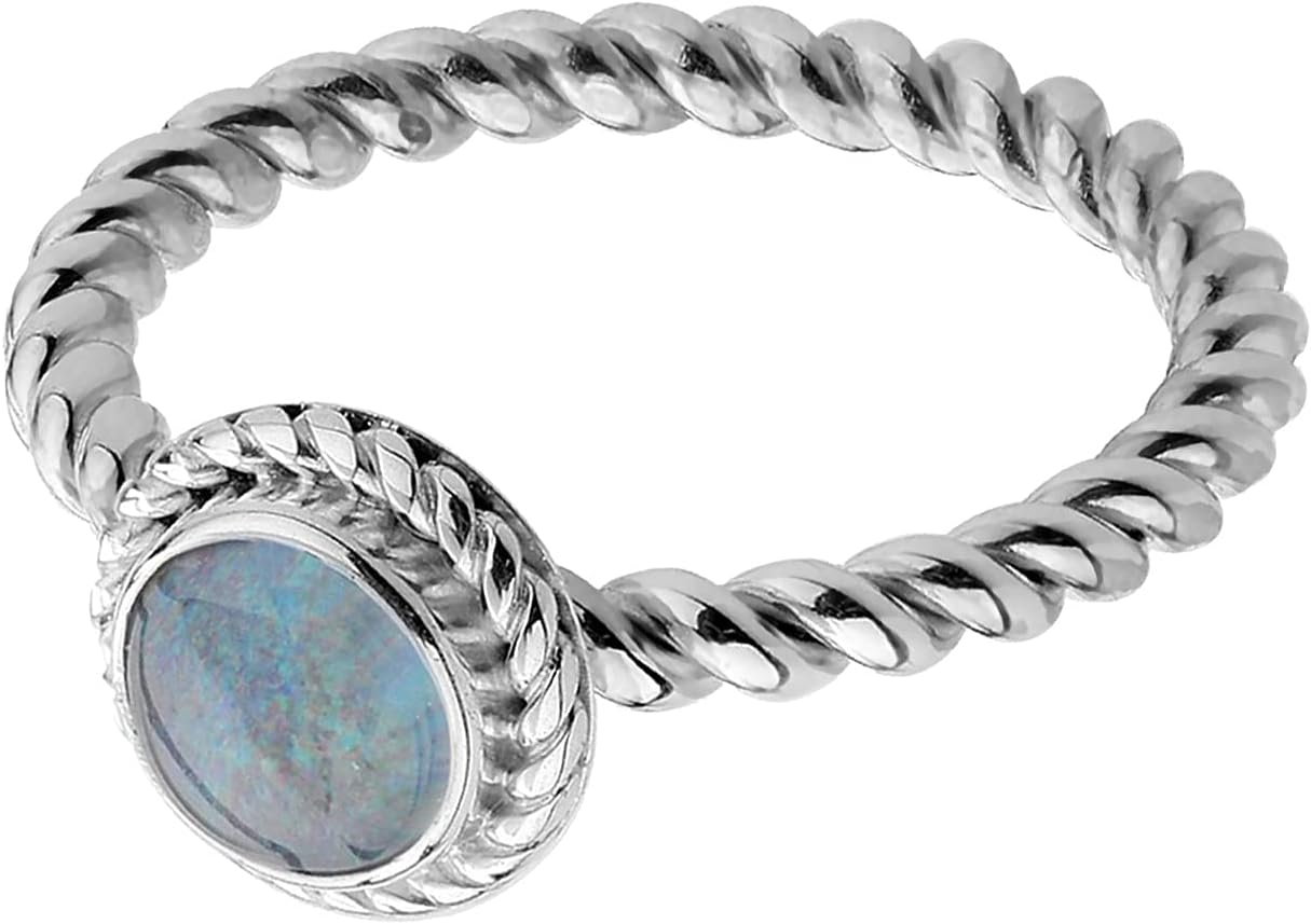 Thumbnail 1 de Nenalina Ring Silber 925 für Damen mit 6 mm Opal-Triplette
