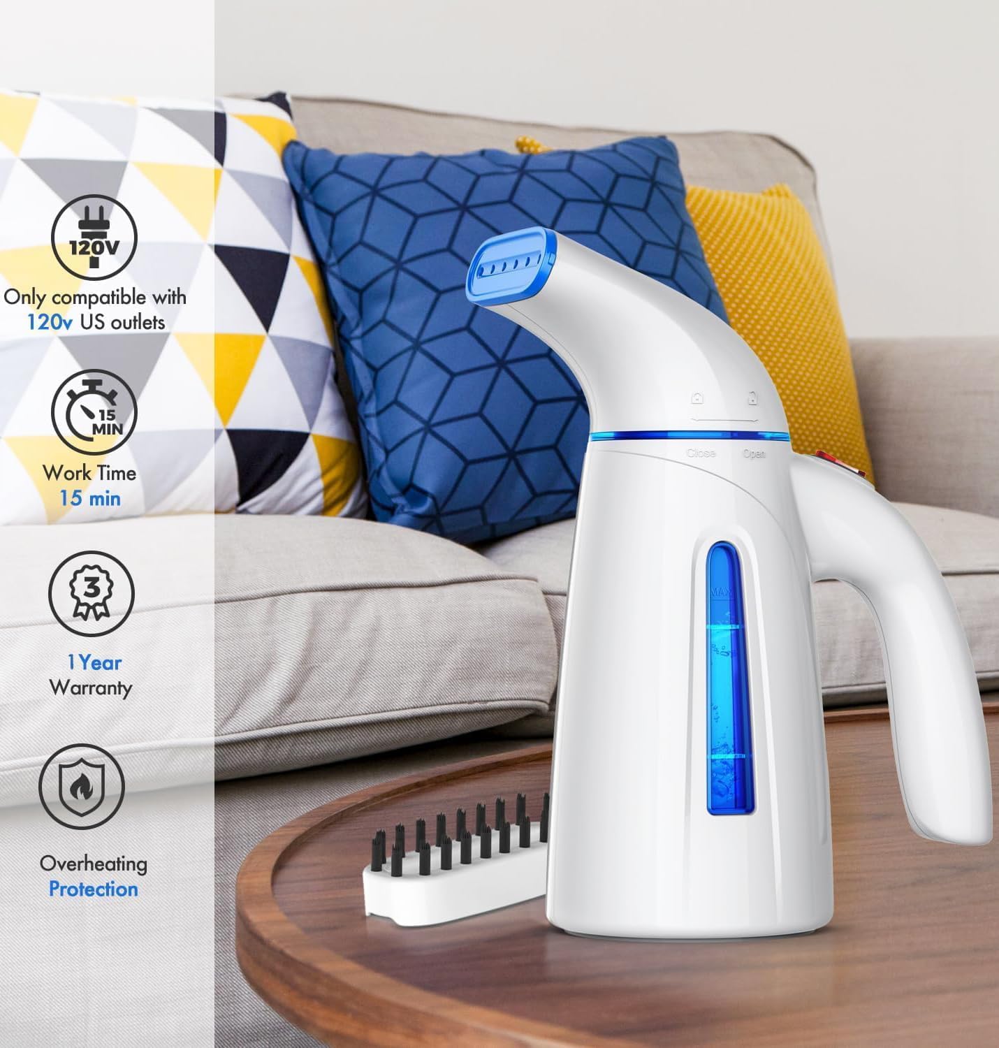 Detalle 2 de OGHom Handheld Steamer 240ml