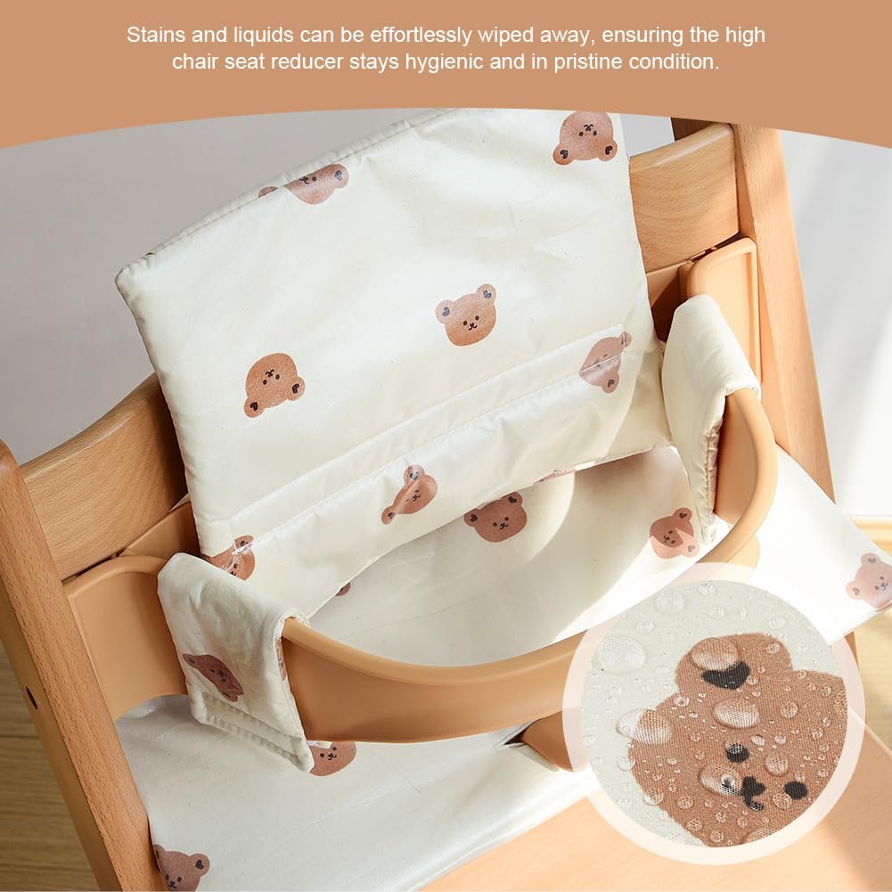 Detalle 1 de Vicloon 4834802 Bear High Chair Cushions, Cotton, Waterproof and Wipe-Clean