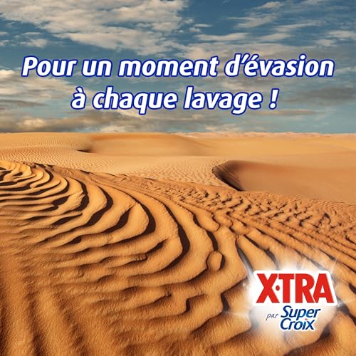 Detalle de XTRA par Super Croix - Lessive Liquide parfumée Fleur d'Oranger & Lait d'Amande, 42 lavages, efficacité dès 20°C