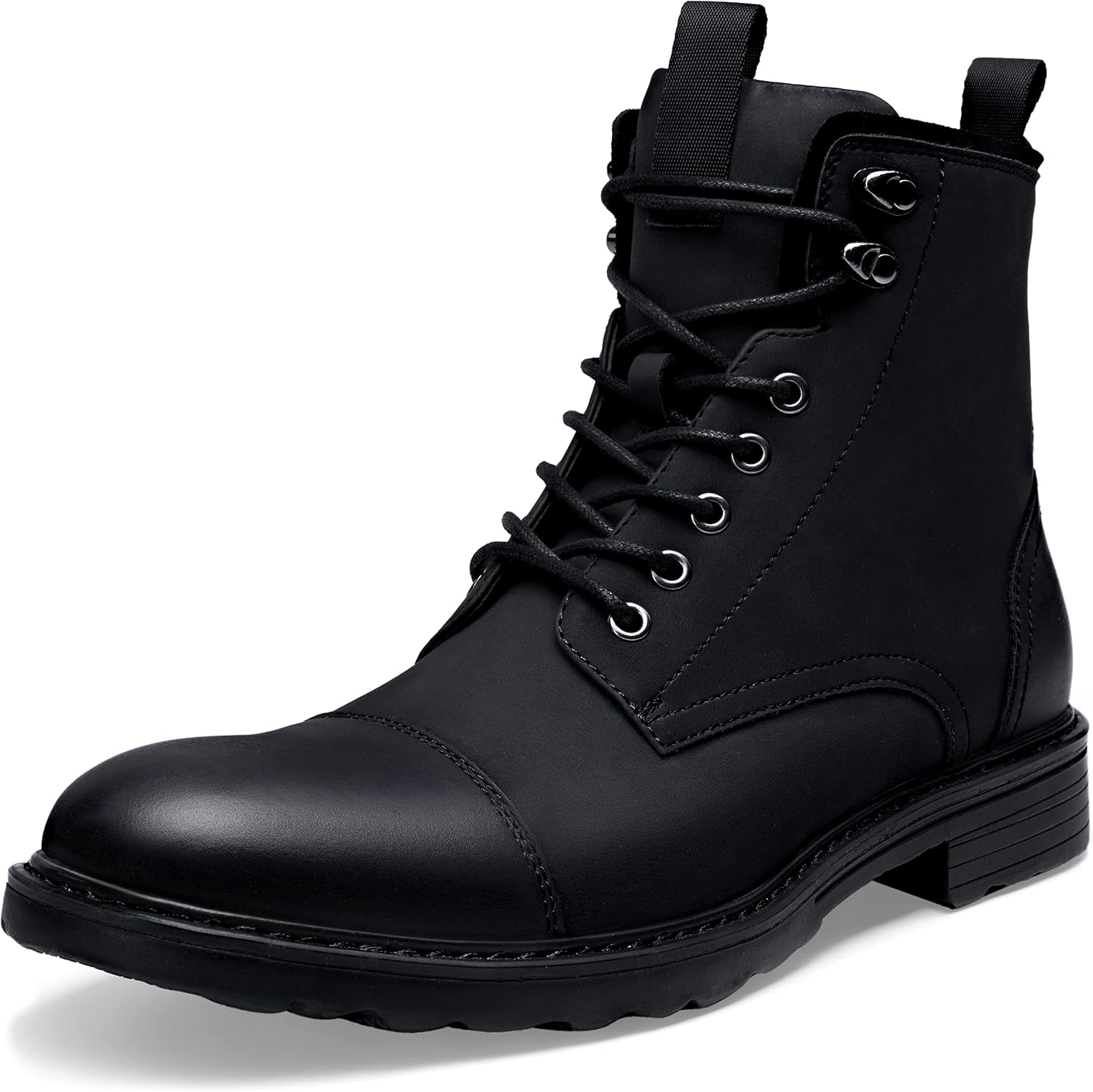 Detalle de Vostey Men's Motorcycle Boots, Synthetic Leather