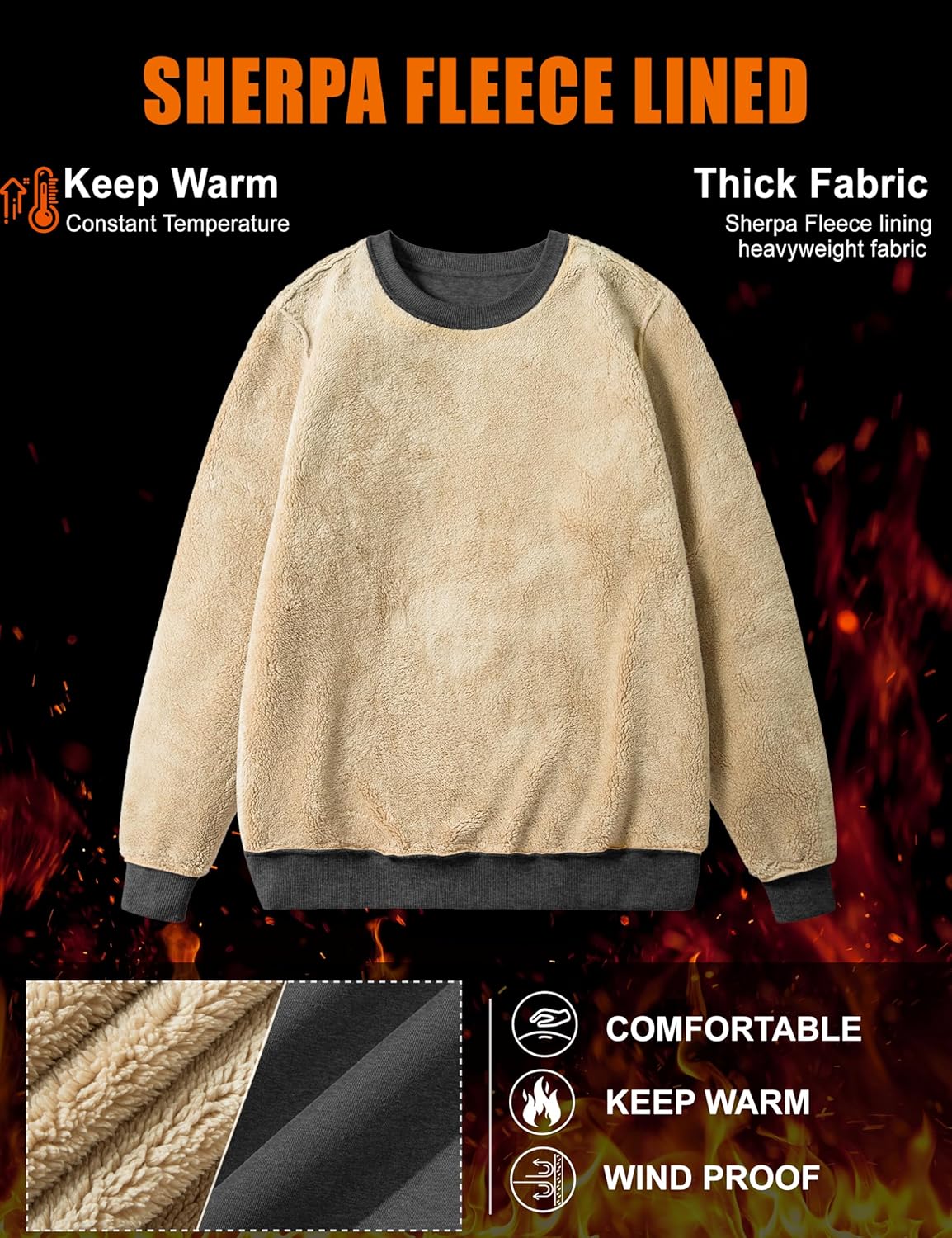 Thumbnail 3 de MAGCOMSEN Sherpa Lined Pullover