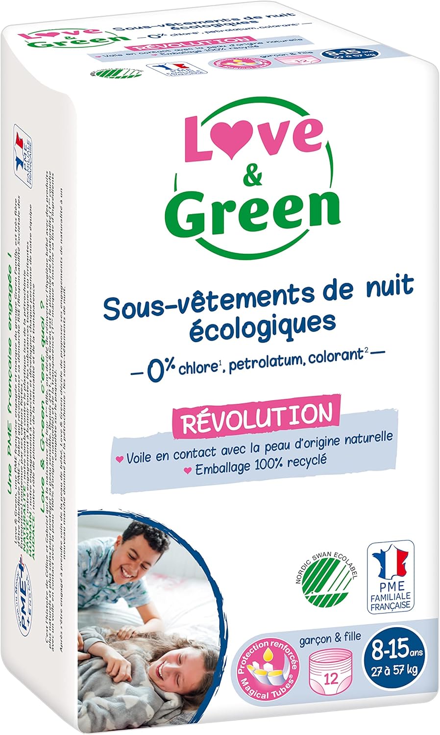 Thumbnail 1 de Love & Green – Sous-vêtements de Nuit Enfants Écologiques, confort et sécurité