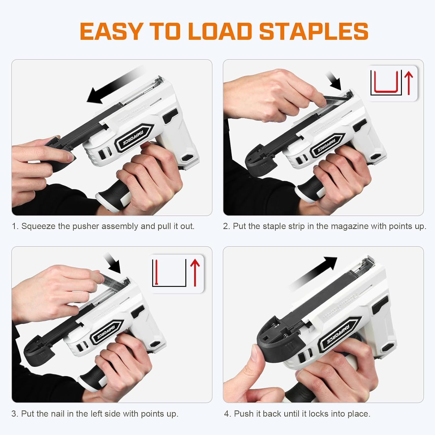 Thumbnail 6 de AMPFORCE 4V Cordless 2-in-1 Electric Staple Gun and Brad Nailer Kit