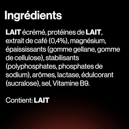 Detalle 2 de HiPRO Boisson protéinée goût caramel café – 330 ml, Lot de 8x330 ml