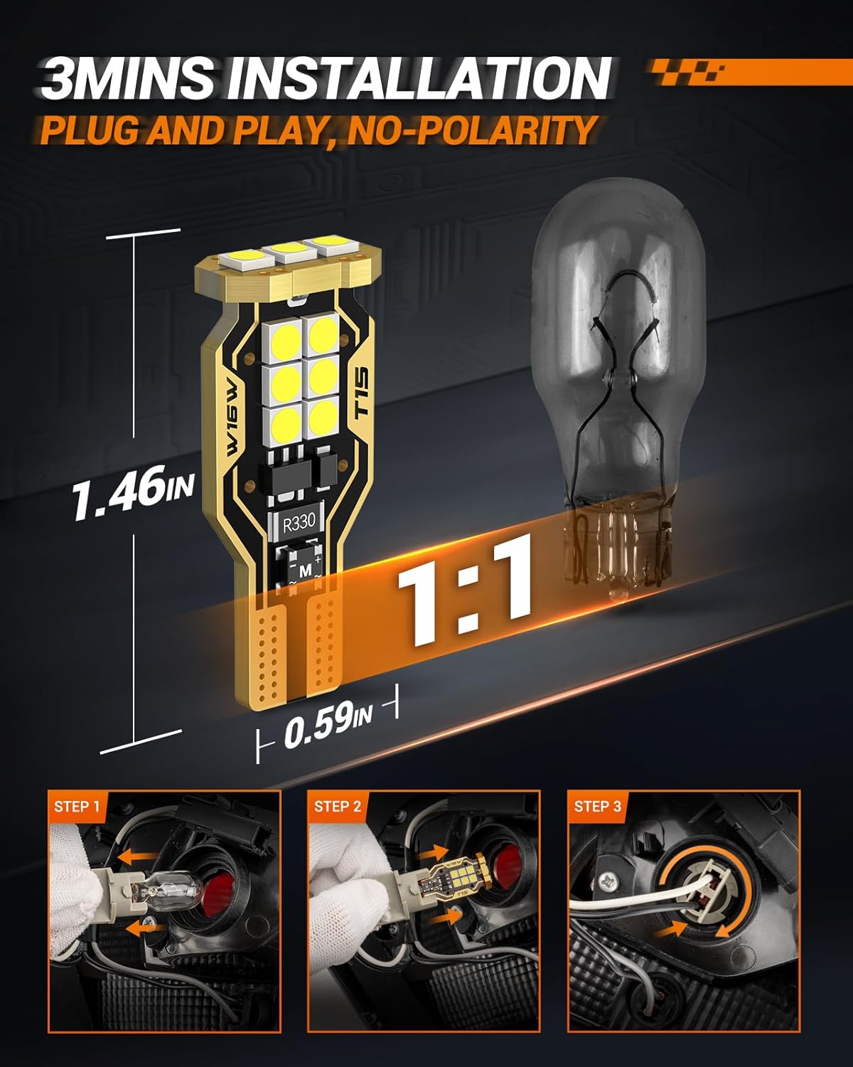 Thumbnail 5 de SEALIGHT 921 LED Reverse Light Bulb 6000K