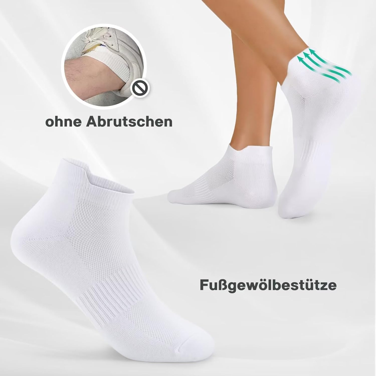 Thumbnail 3 de YouShow Cotton Trainer Socks 10 Pairs Ankle Socks
