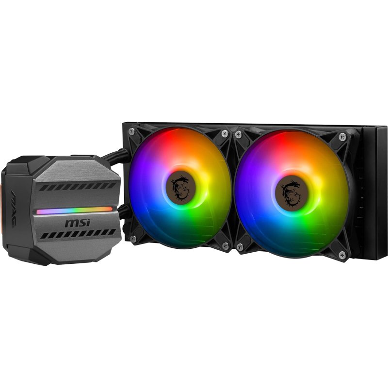 Thumbnail 2 de MSI MAG CORELIQUID M240: Kit de refrigeración líquida 240 mm en negro
