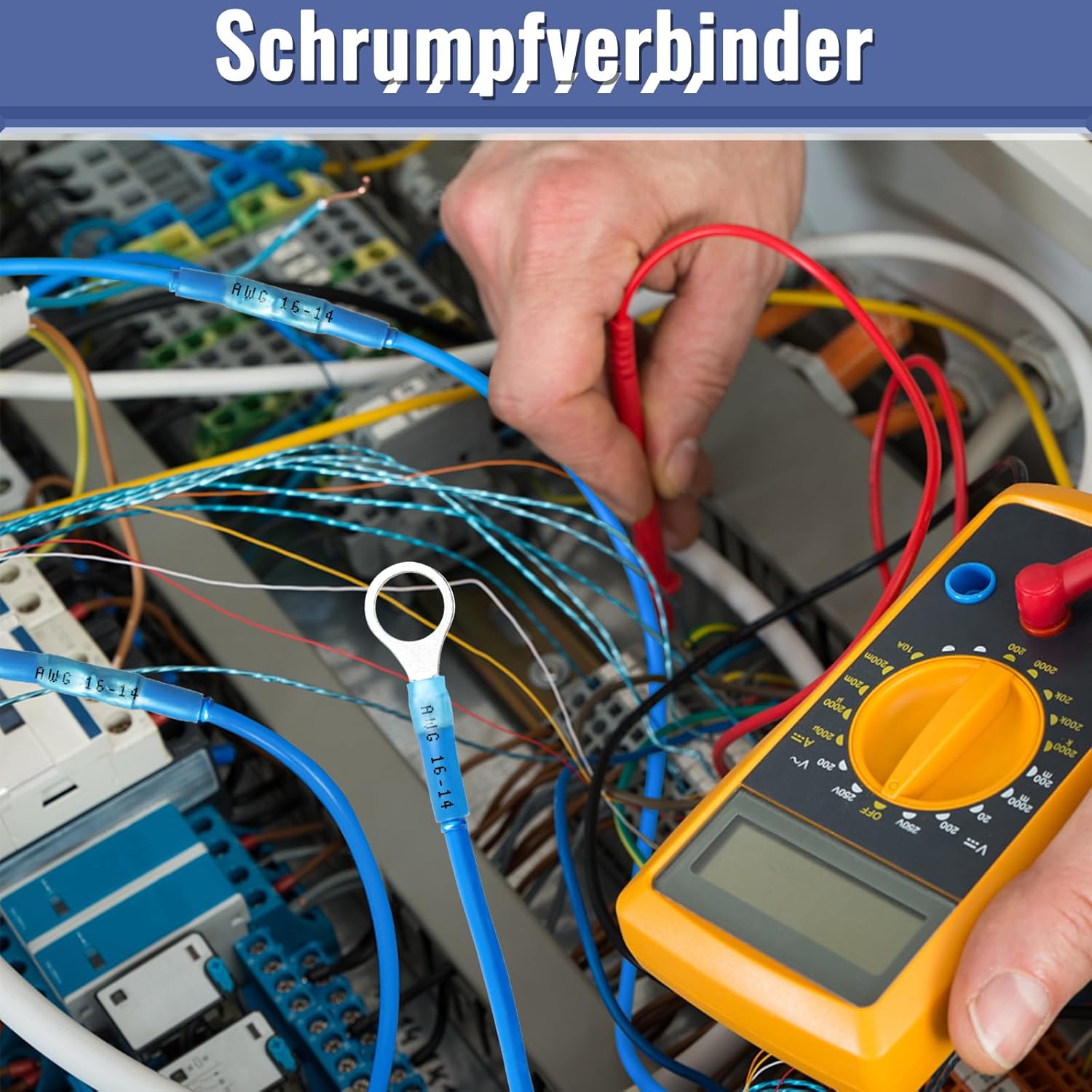 Thumbnail 5 de Estmoon Crimpzange für Schrumpfverbinder – 210 Stück Wärmeschrumpf-Stoßverbinder, 0,5–6 mm²