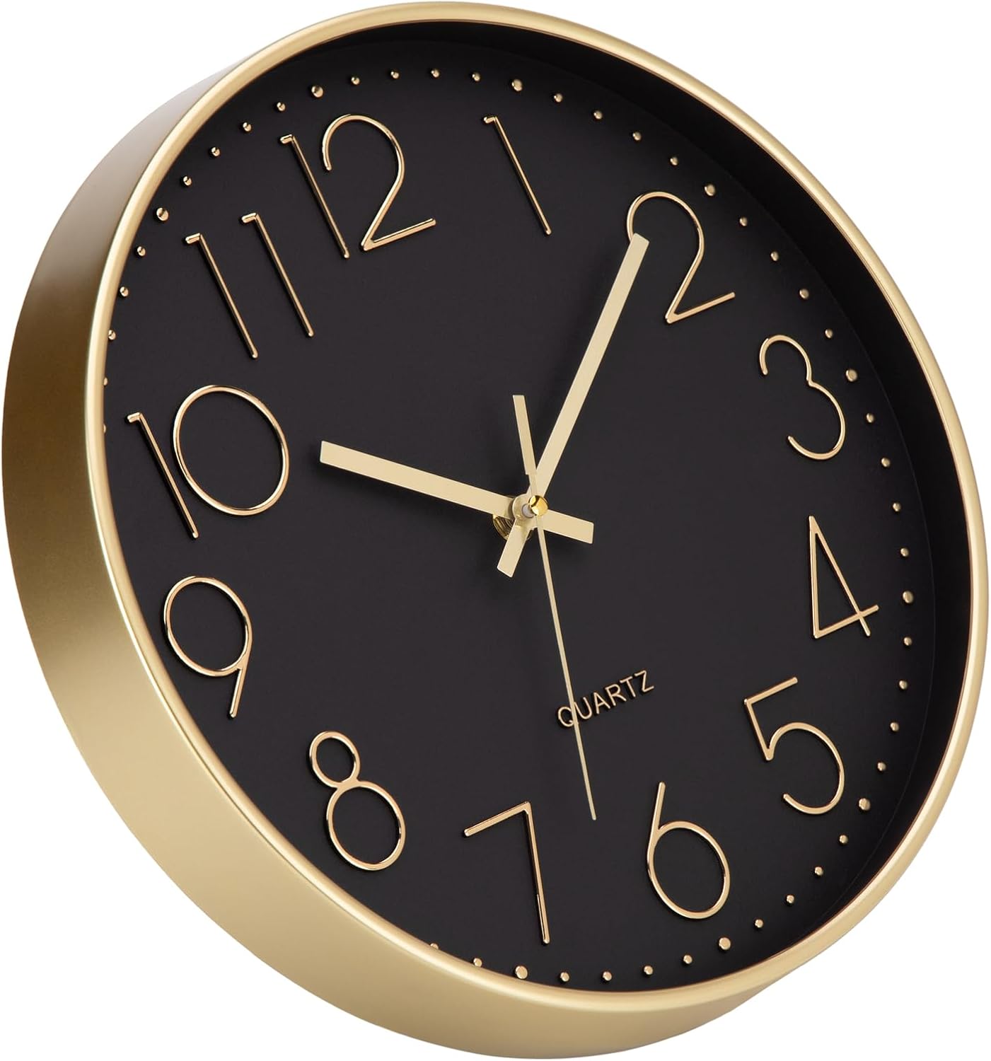 Thumbnail 1 de ACCSHINE Pendules murales wandklok 30 cm, stil kwartsuurwerk, zwart-goud