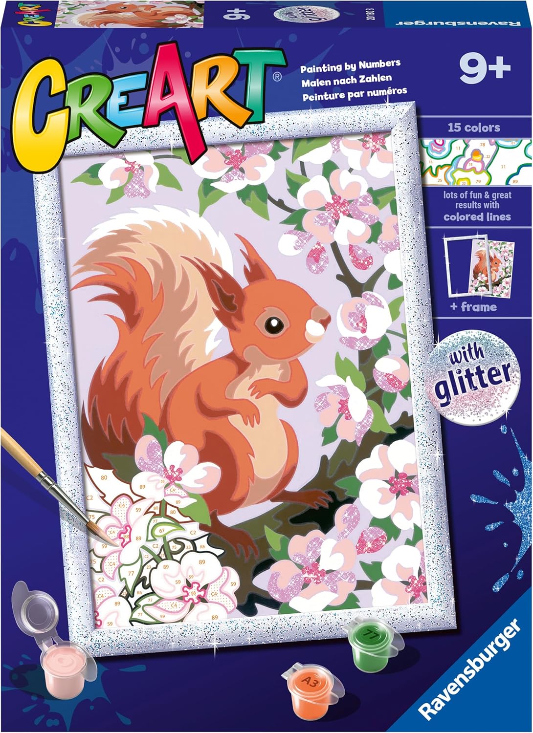 Ravensburger Creart Scoiattolo Glitter kit pittura per bambini 9+ 🎨