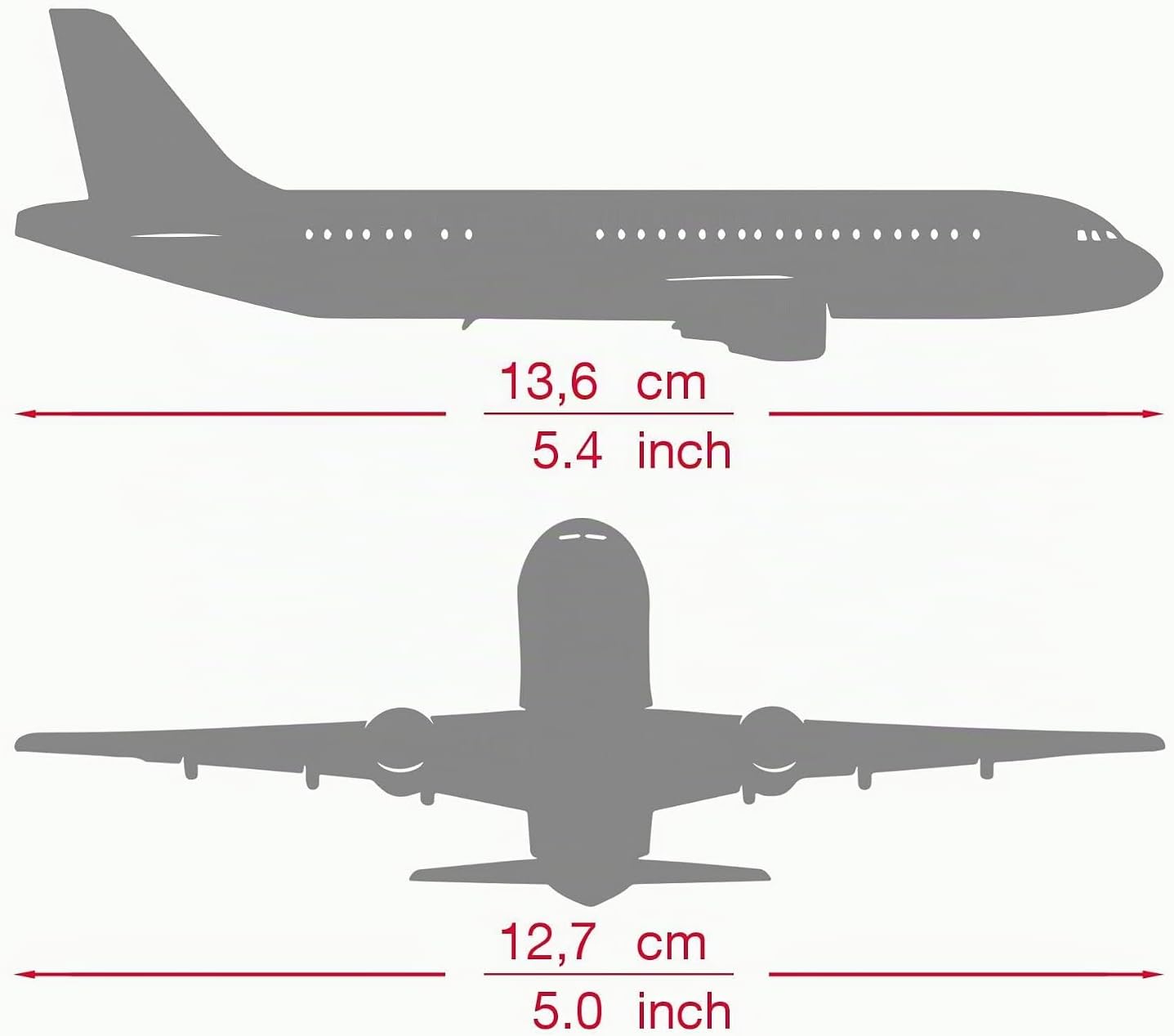 Detalle 2 de Herpa 538930 – model samolotu Airbus A340-500 Turkey Government, metal, 1:500