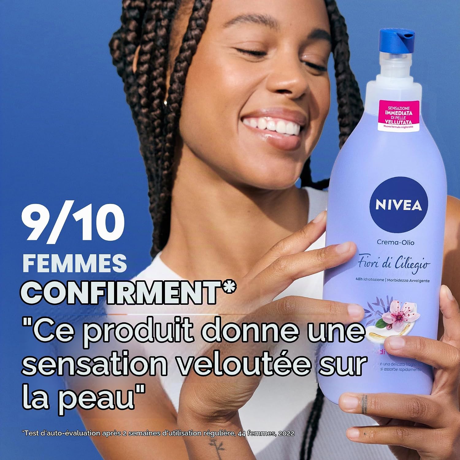 Detalle 2 de NIVEA Crèmeolie Kersenbloesem & Jojoba-olie, bodycrème van 400 ml