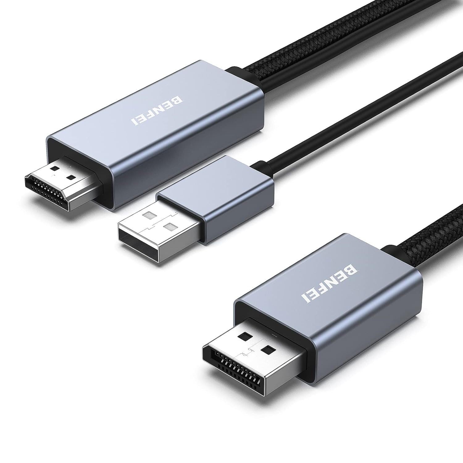 Detalle de BENFEI HDMI to DisplayPort Cable 1.8M: HDMI Source to DisplayPort Monitor