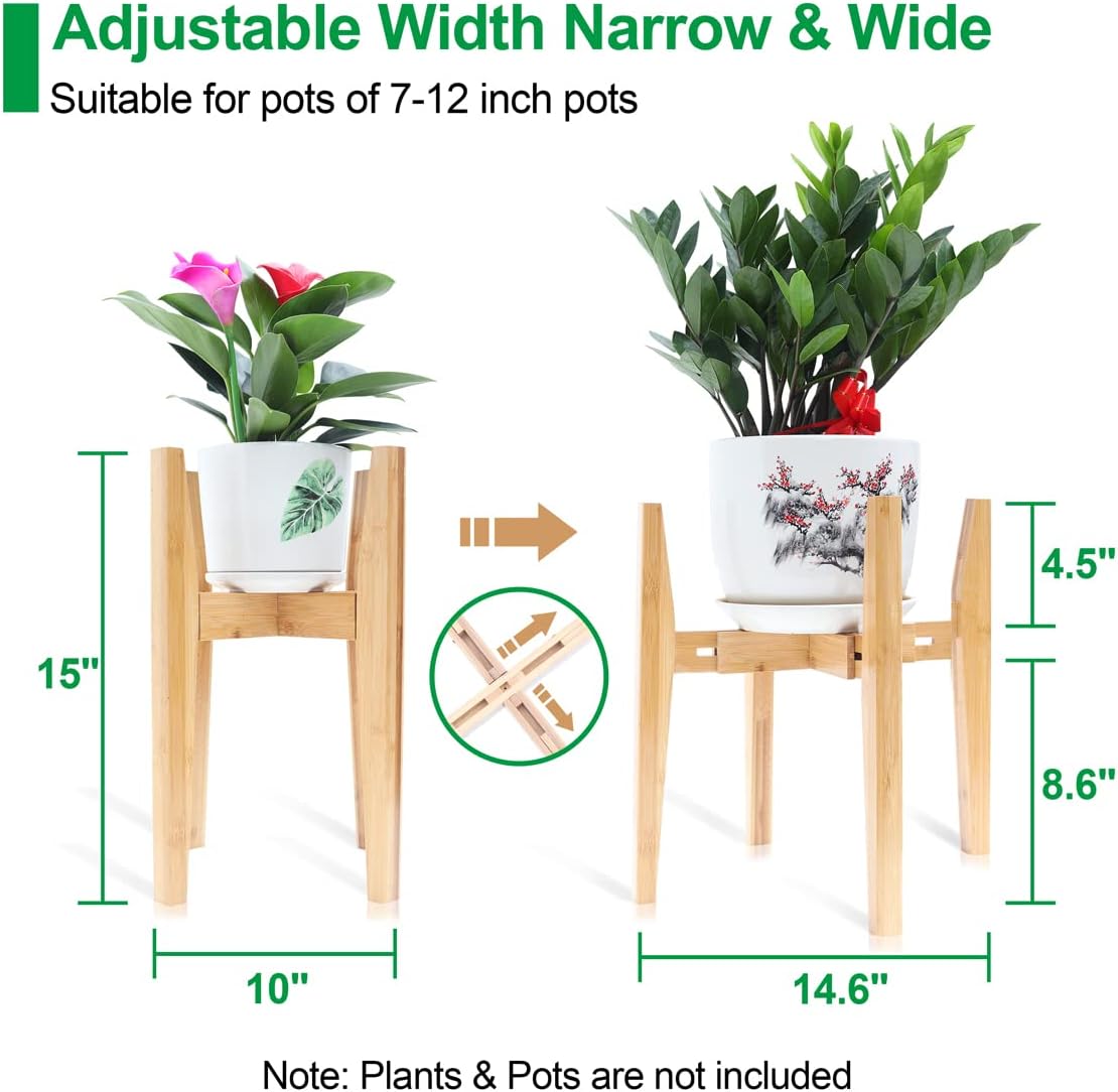 Detalle de OERGKE 2-Pack Adjustable Plant Stand