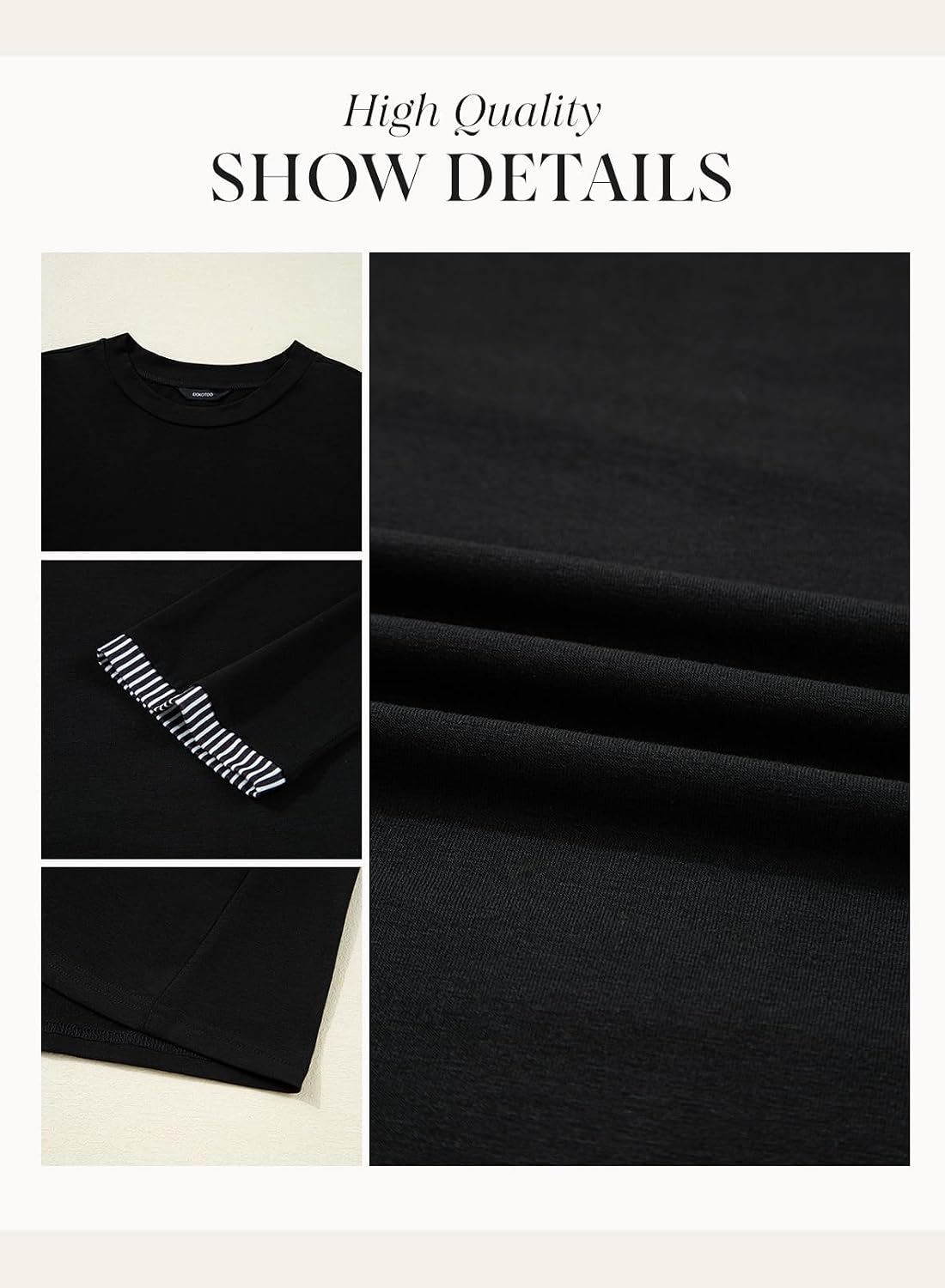 Thumbnail 5 de Dokotoo T-Shirt Damen Rundhals 3/4 Ärmel
