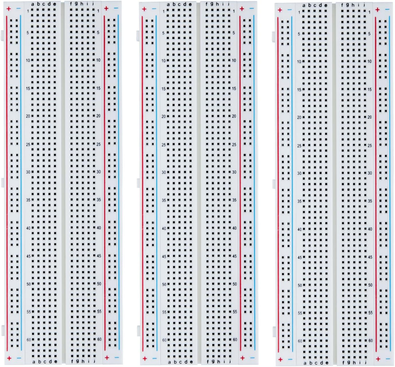 Thumbnail 5 de ELEGOO 3 pezzi Breadboard con 830 punti – senza saldature, espandibile, compatibile R3