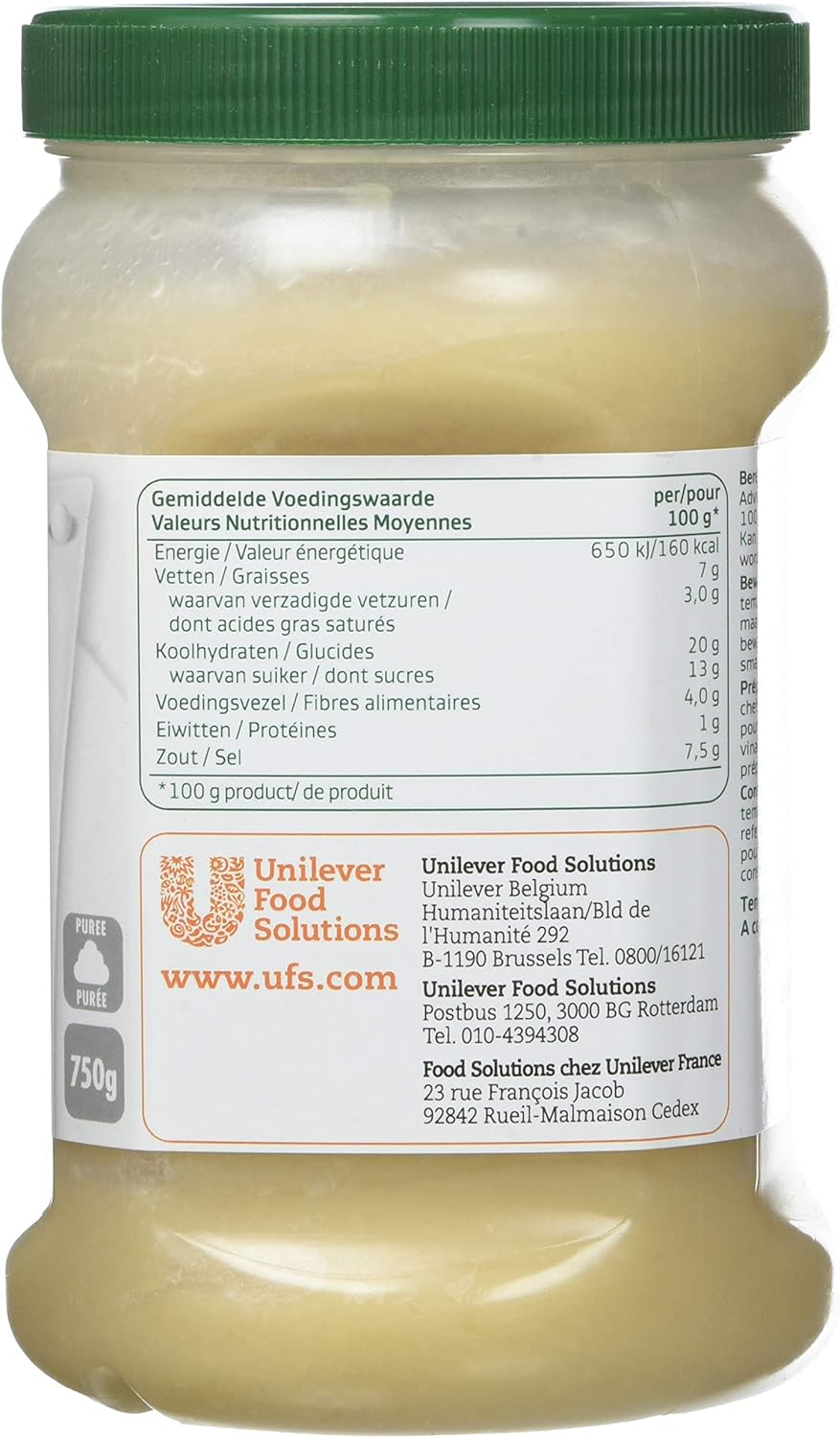 Detalle 2 de Knorr Professional Purée D'ail 750 g – Purée d’ail prête à l’emploi pour vos préparations