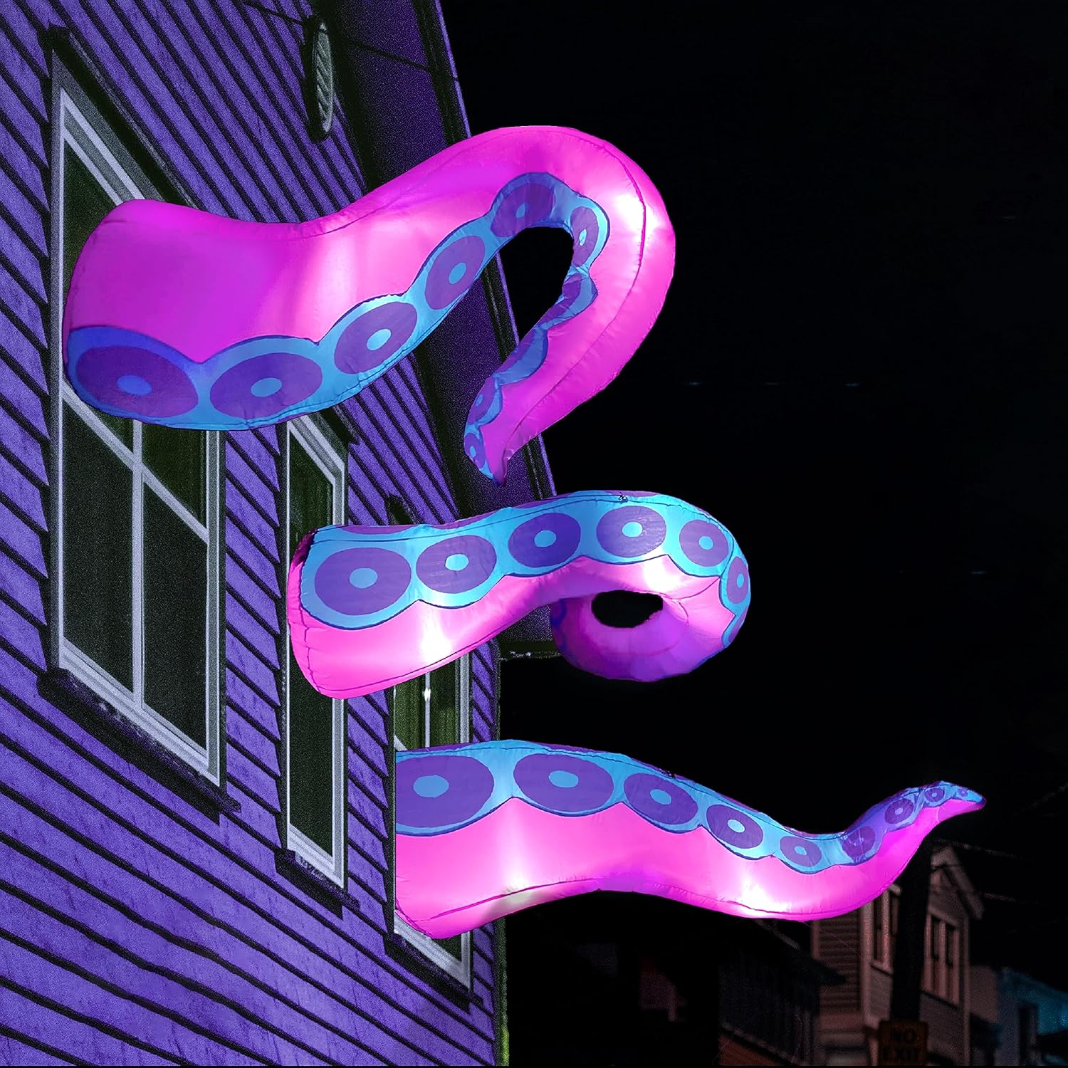 Detalle de Joiedomi 3-Piece Halloween Inflatable Octopus Tentacles with White LEDs