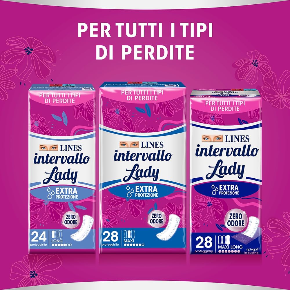 Thumbnail 5 de LINES INTERVALLO LADY PROTEGGISLIP: salvaslip super assorbente per perdite,Zero Odore, confezione scorta