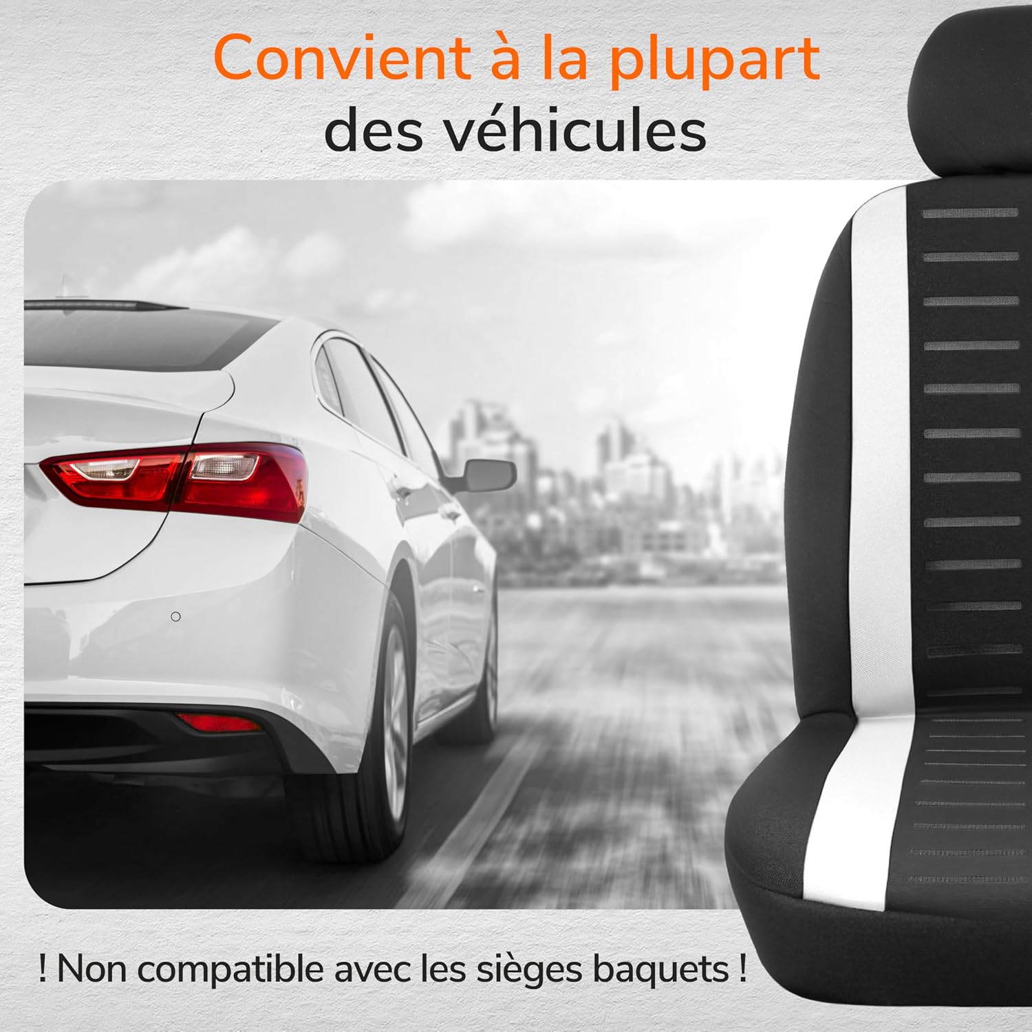 Thumbnail 4 de upgrade4cars Housses Siège Avant universelles 4 pcs