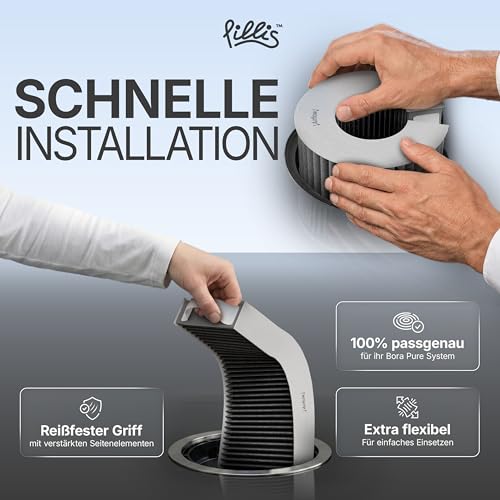 Thumbnail 5 de PILLIS Aktivkohlefilter Set – kompatibel mit Bora Pure (PURU) und Bora X Pure (PUXU)