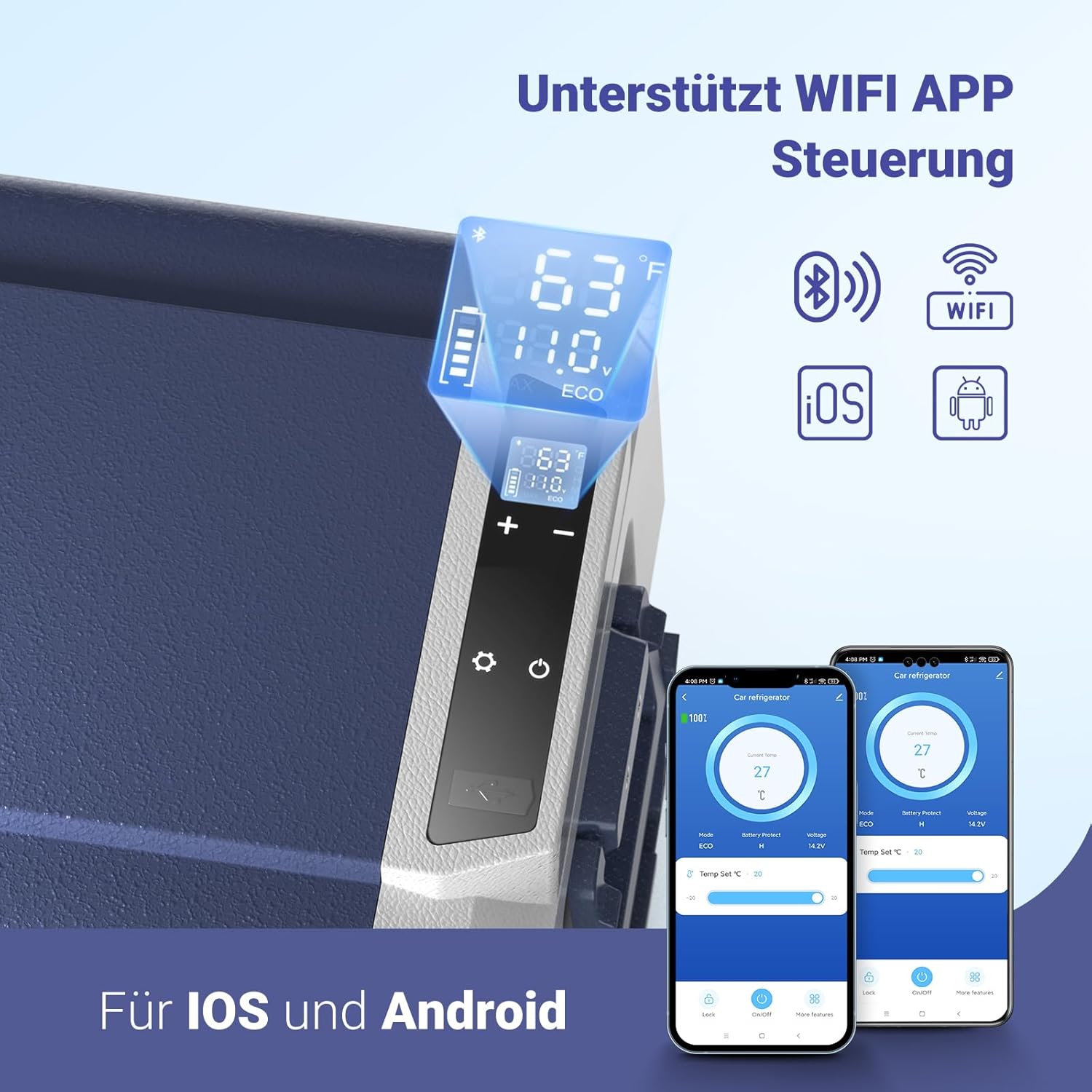 Thumbnail 4 de AAOBOSI Kompressor Kühlbox 50 L – Camping-Kühlbox