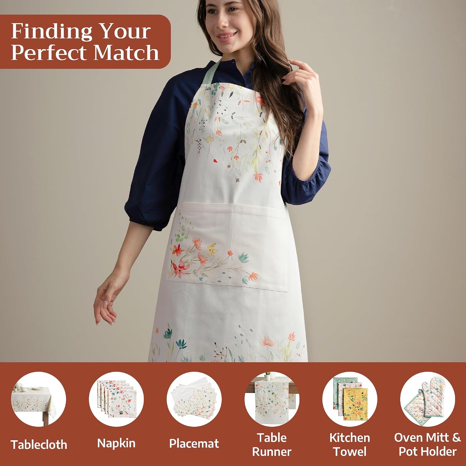 Thumbnail 3 de Maison d' Hermine Pocket Cotton Kitchen Apron
