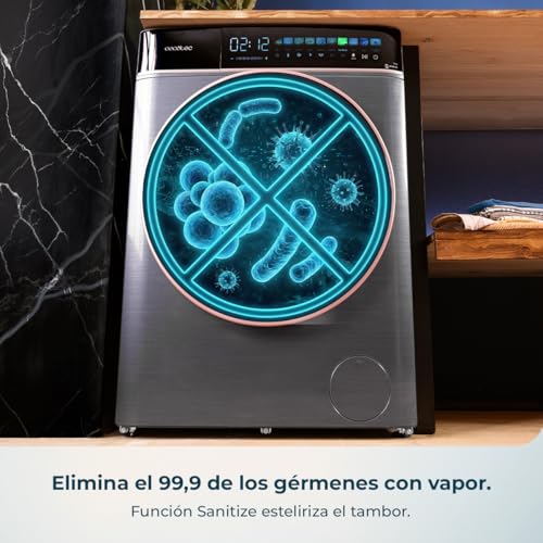 Thumbnail 9 de Cecotec Lavadora Secadora Bolero Wash&Dry 85900 Inverter Steel A: 8‑5 kg, 1400 rpm, pantalla FullColor 10,3