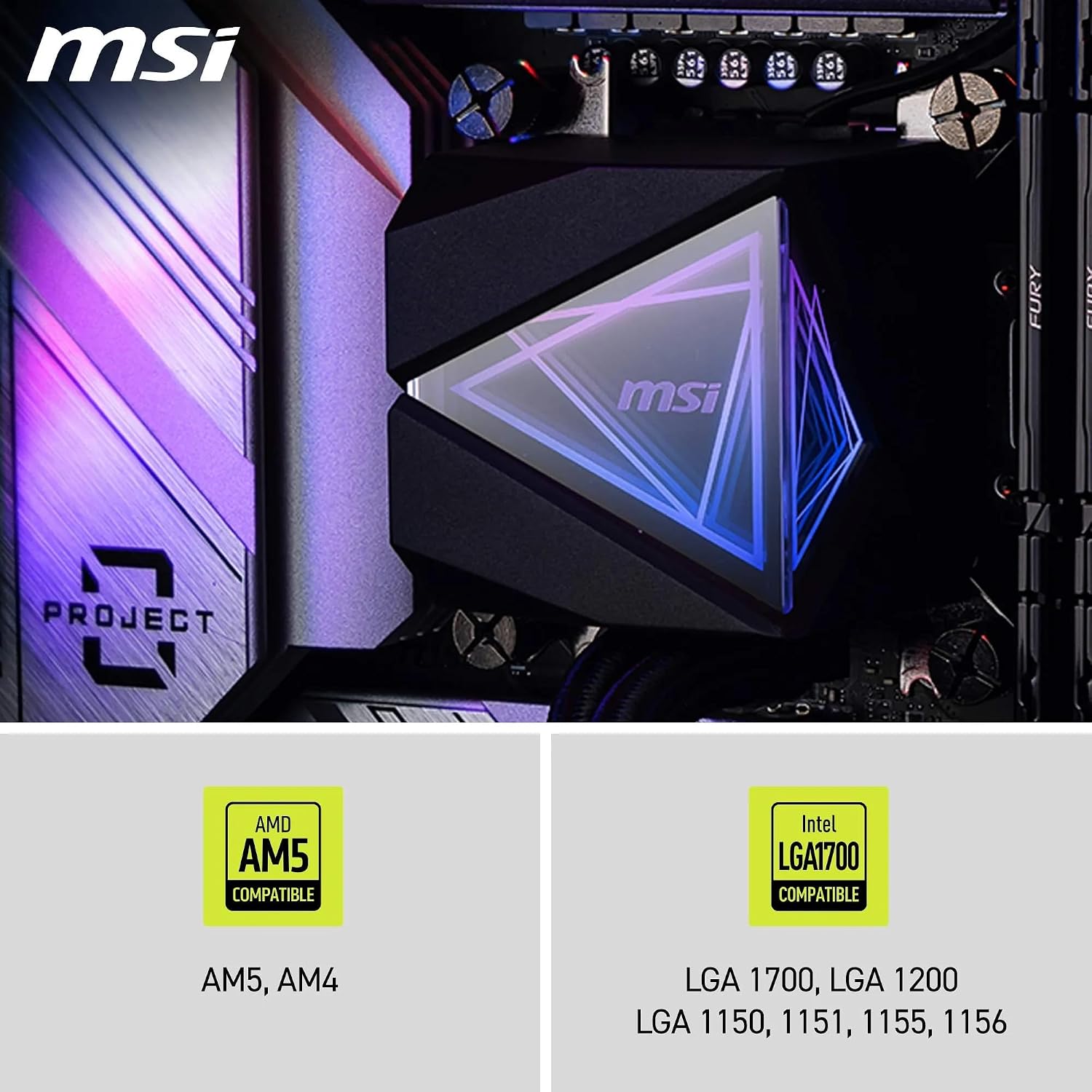 Thumbnail 5 de MSI MAG CORELIQUID I240: dissipatore a liquido AiO con ARGB e radiatore a flusso separato