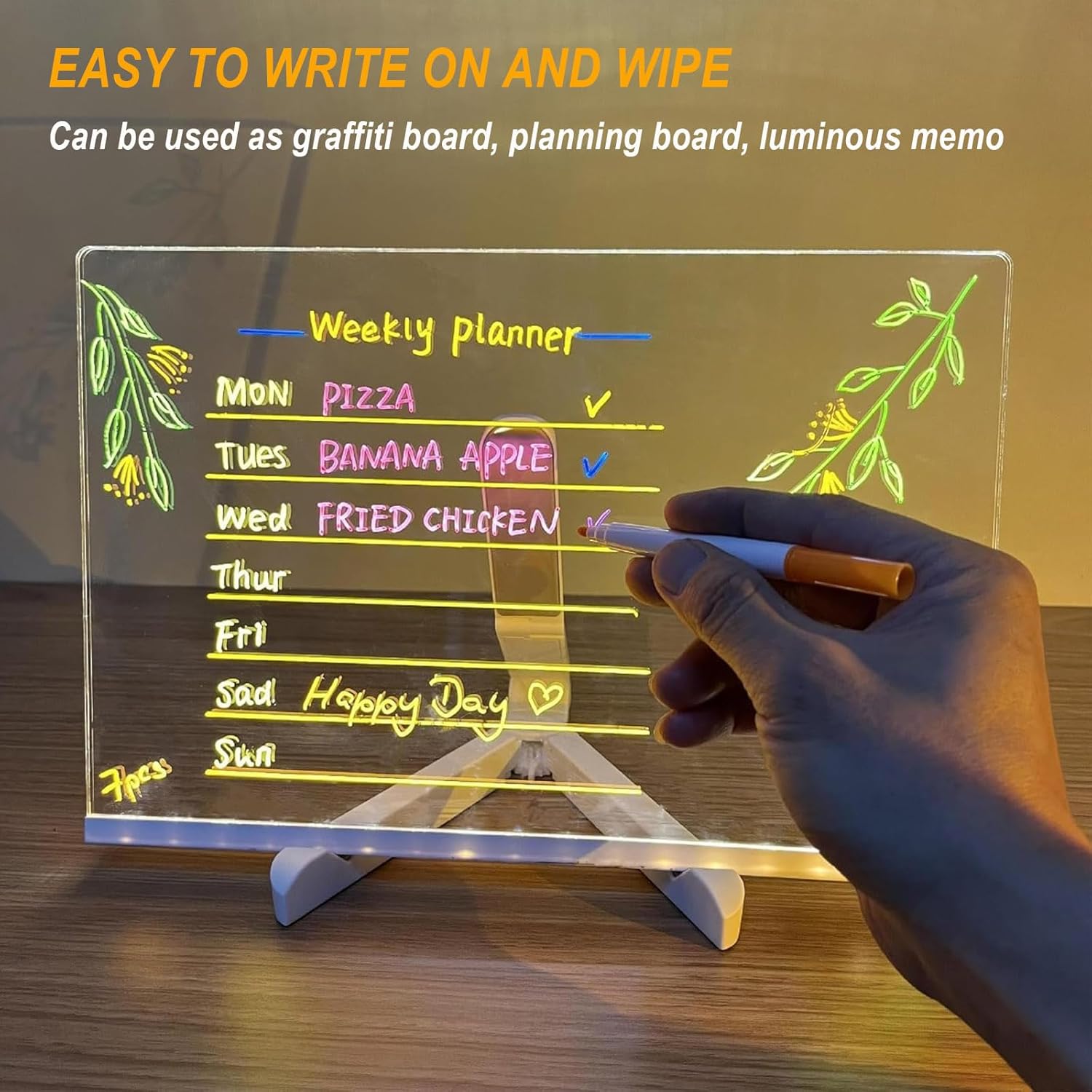 Thumbnail 3 de Tablero acrílico luminoso LED 30x20 cm