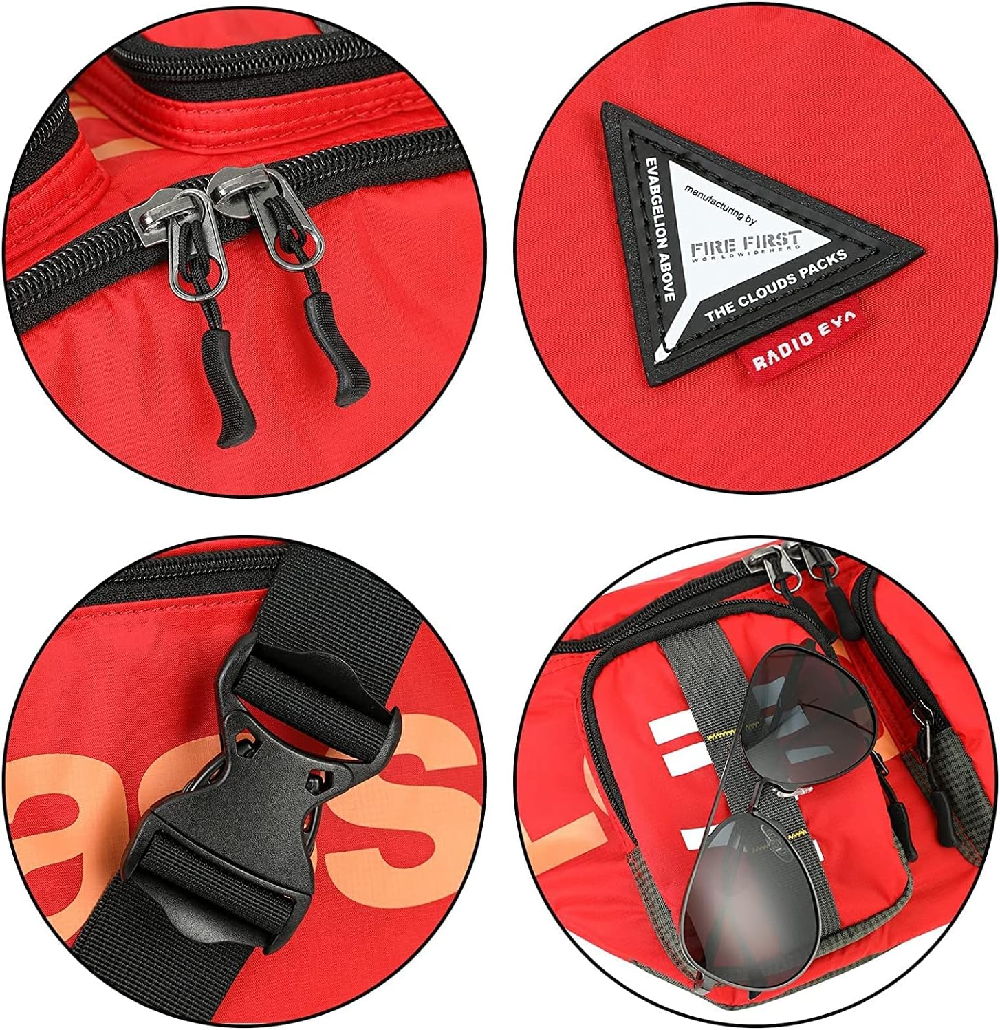 Thumbnail 6 de FIREFIRST x Radio EVA - Evangelion Above Waist Pouch Cross-Body Shoulder Bags