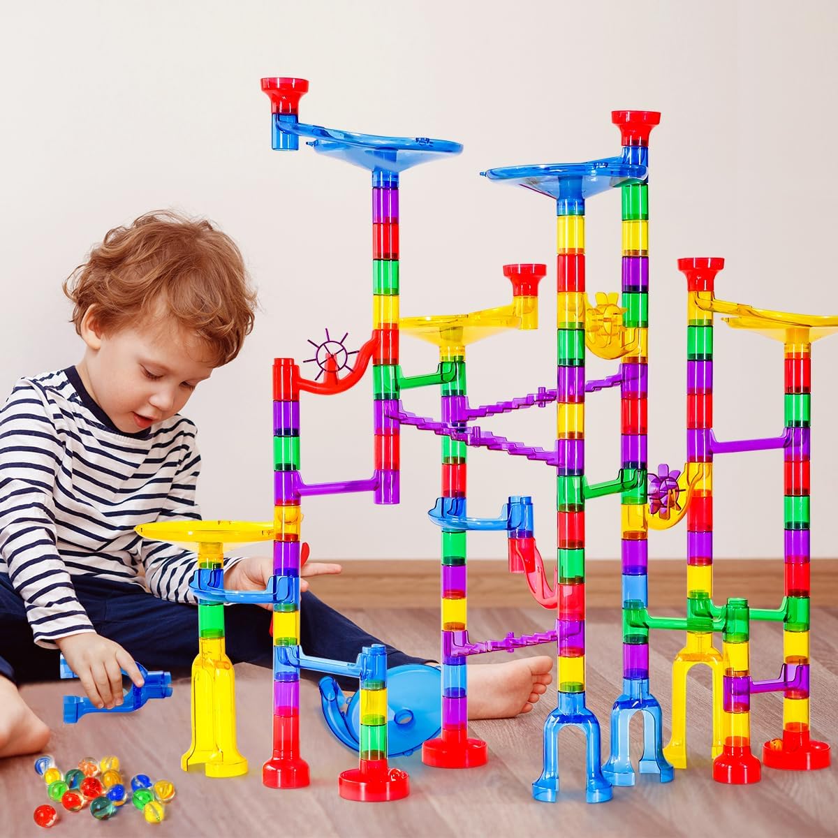 Thumbnail 6 de Meland Marble Run 132-piece marble track set 🧩
