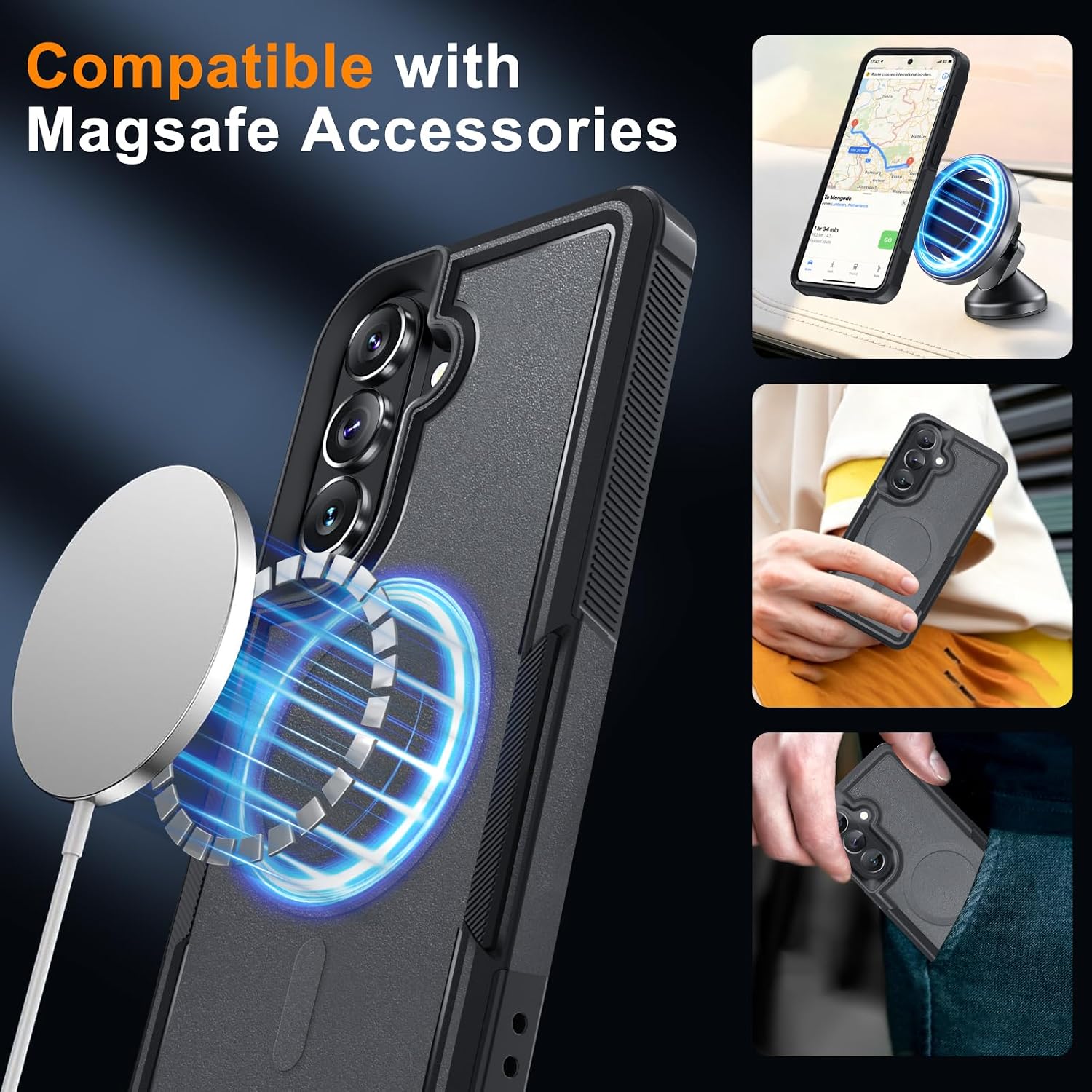 Detalle 1 de RMOCR Samsung Galaxy S26 Plus Case with MagSafe, Screen and Camera Protection