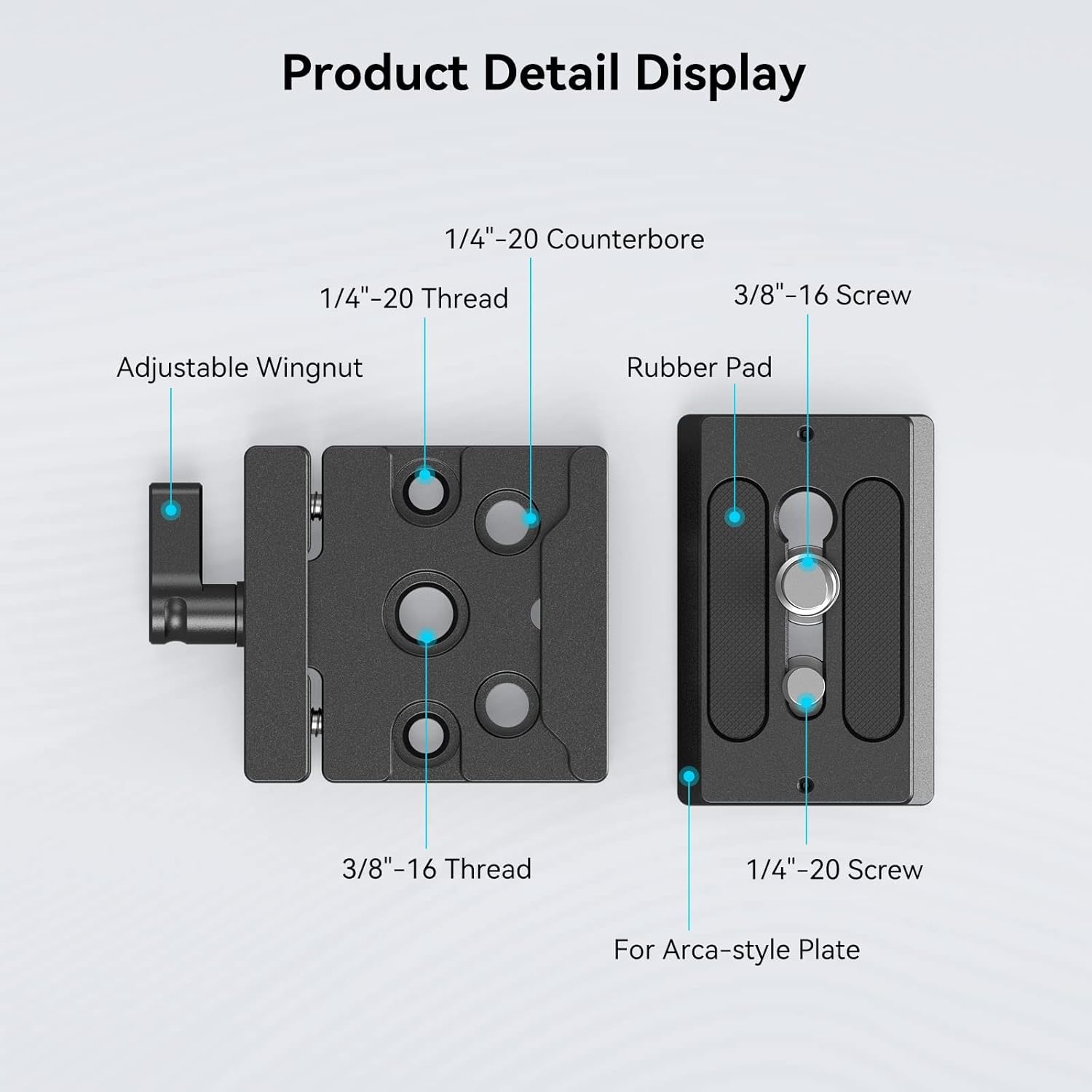 Thumbnail 5 de SMALLRIG Base Plate à dégagement rapide pour Arca Standard (2280)