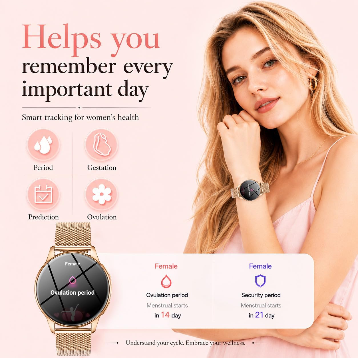 Thumbnail 5 de Doomixs Orologio Smartwatch Donna con Chiamate Bluetooth – AMOLED 1,32'', IP68, 110 sport e monitoraggio salute