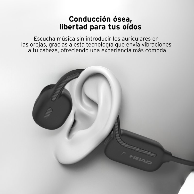 Thumbnail 1 de Head Auriculares Inalámbricos Waterguard de Conducción Ósea con 32 GB y IPX8, Negro