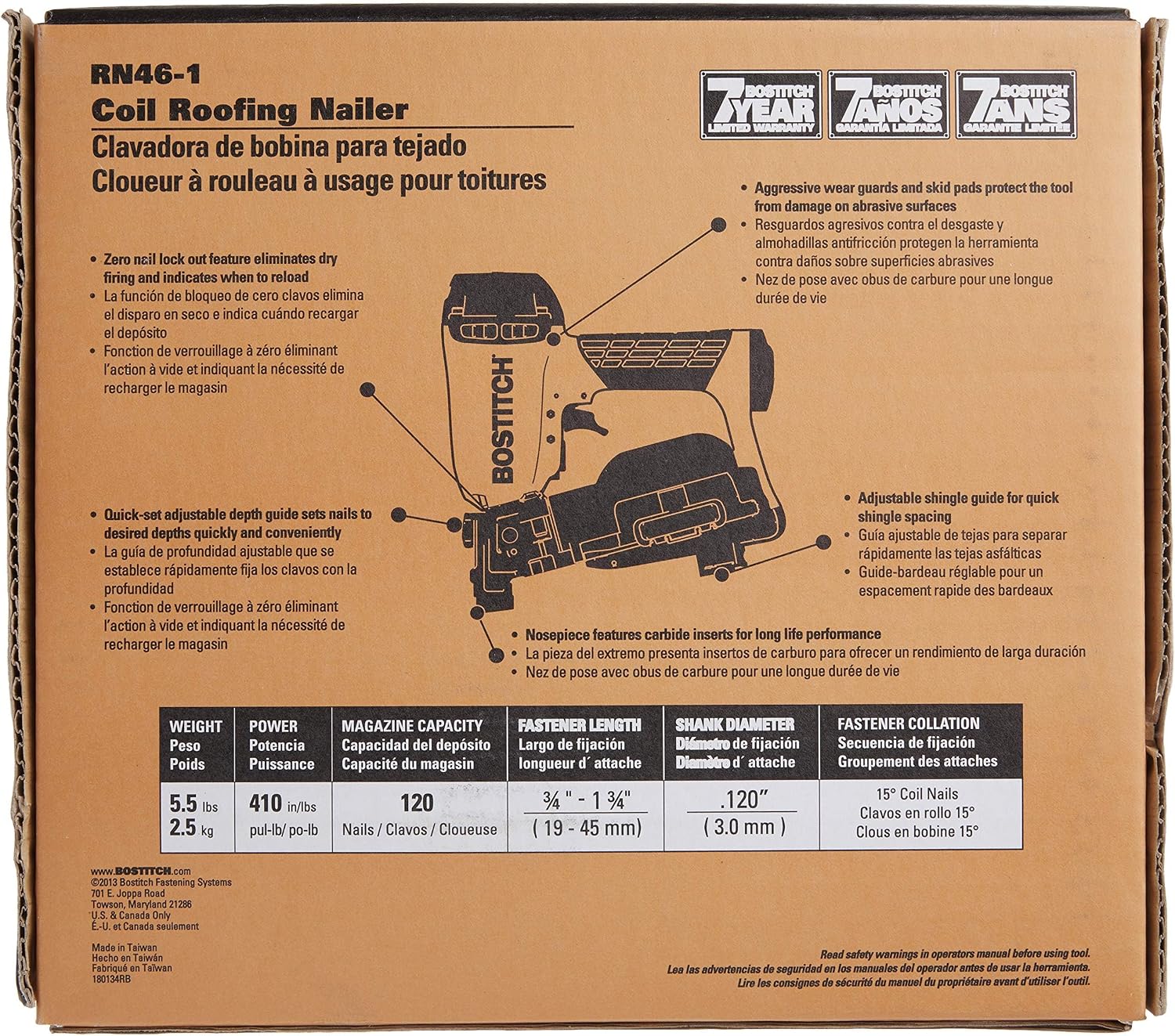 Detalle 2 de BOSTITCH Roofing Nailer RN46