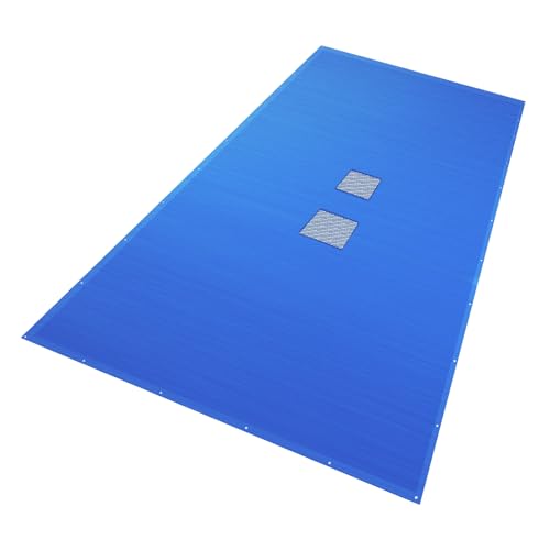 Detalle de VOUNOT Lona para Piscina Rectangular 10 x 5 m: protección robusta con drenaje central y ojales cada 100 cm