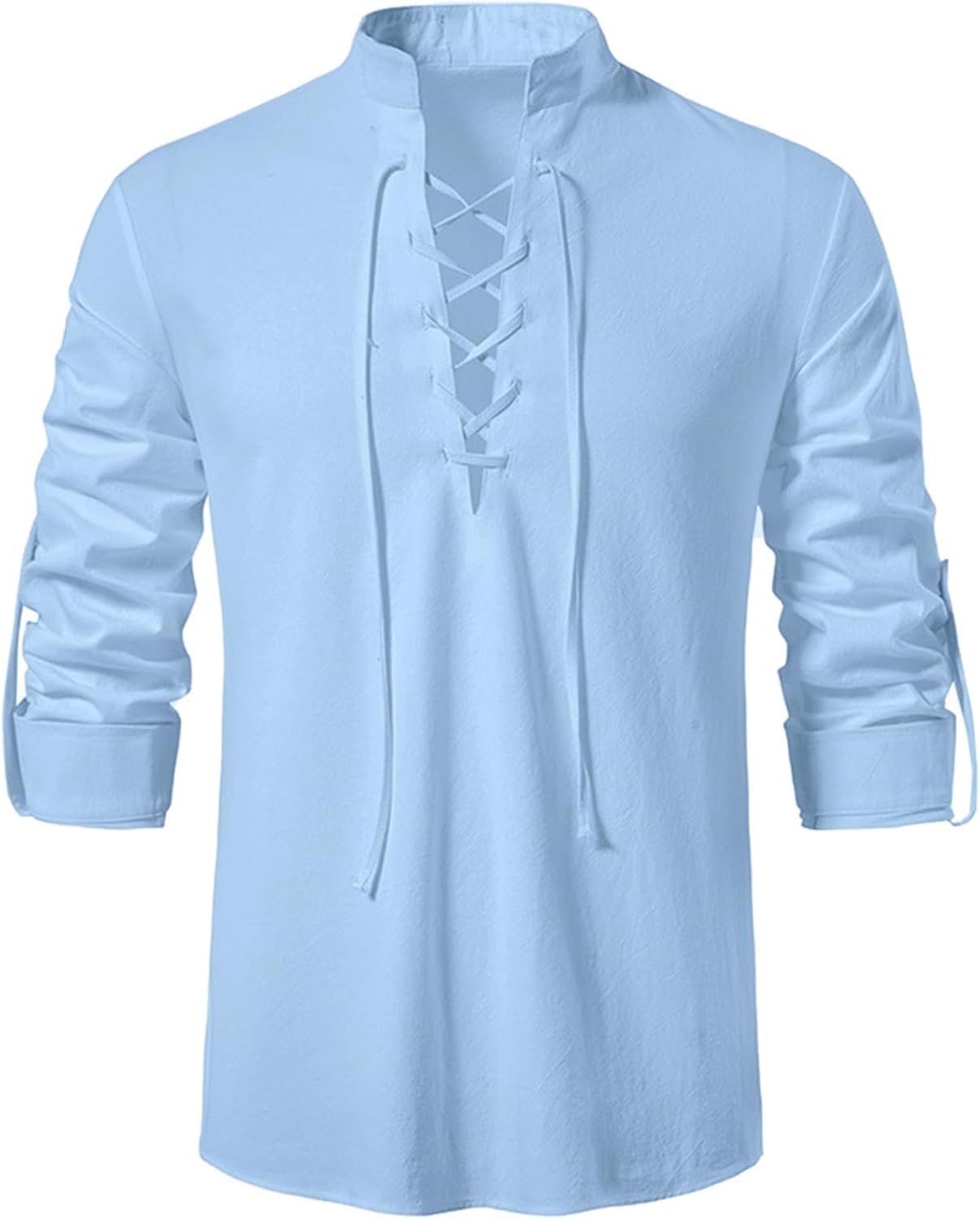 Thumbnail 1 de Rodawu Viking Henley shirt blue long sleeve ⛨