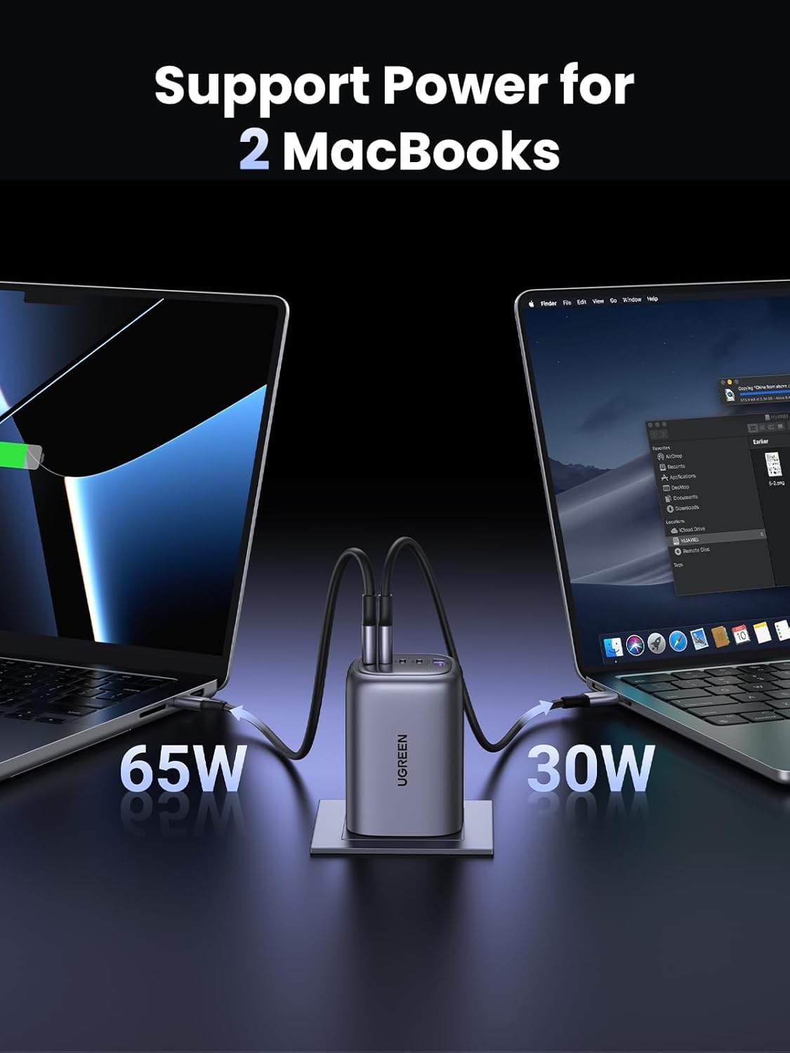 Detalle 2 de UGREEN Nexode 100W USB-C Charger for MacBook